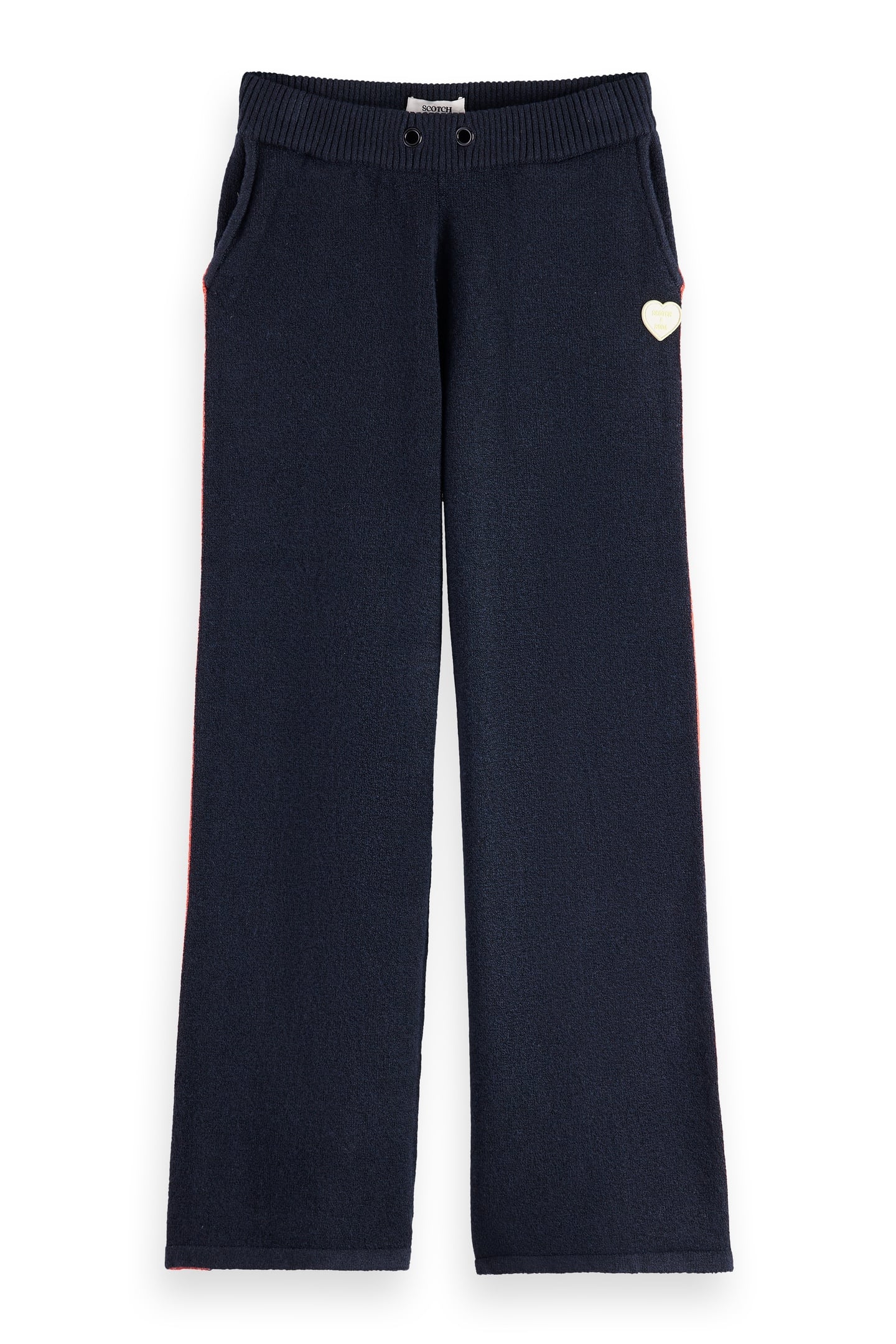 Scotch & Soda Girl Sporty Straight-leg Knitted Sweatpants Sky Captain Maat: 4 | Broeken Outlet | kids | Blauw