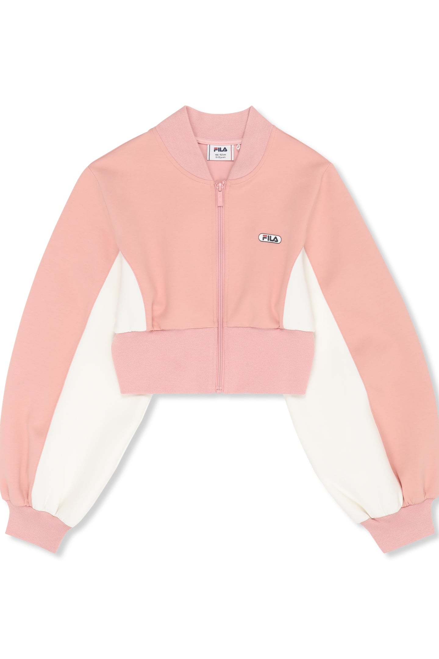 FILA Lecore High Rib Scuba Track Jacket Mellow Rose-egret Maat: 170/176 | Sportkleding Outlet | kids | Roze