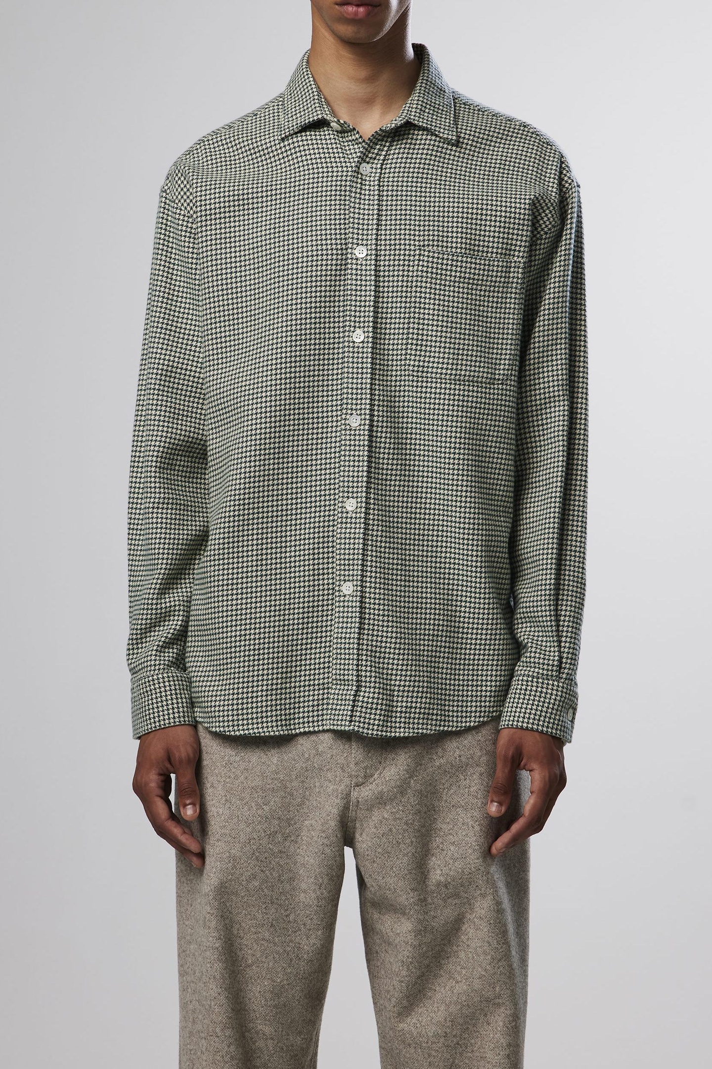 NN.07 Deon 5270 Casual Shirt — Relaxed Fit Maat: S | Casual Overhemden Outlet | Heren | Groen