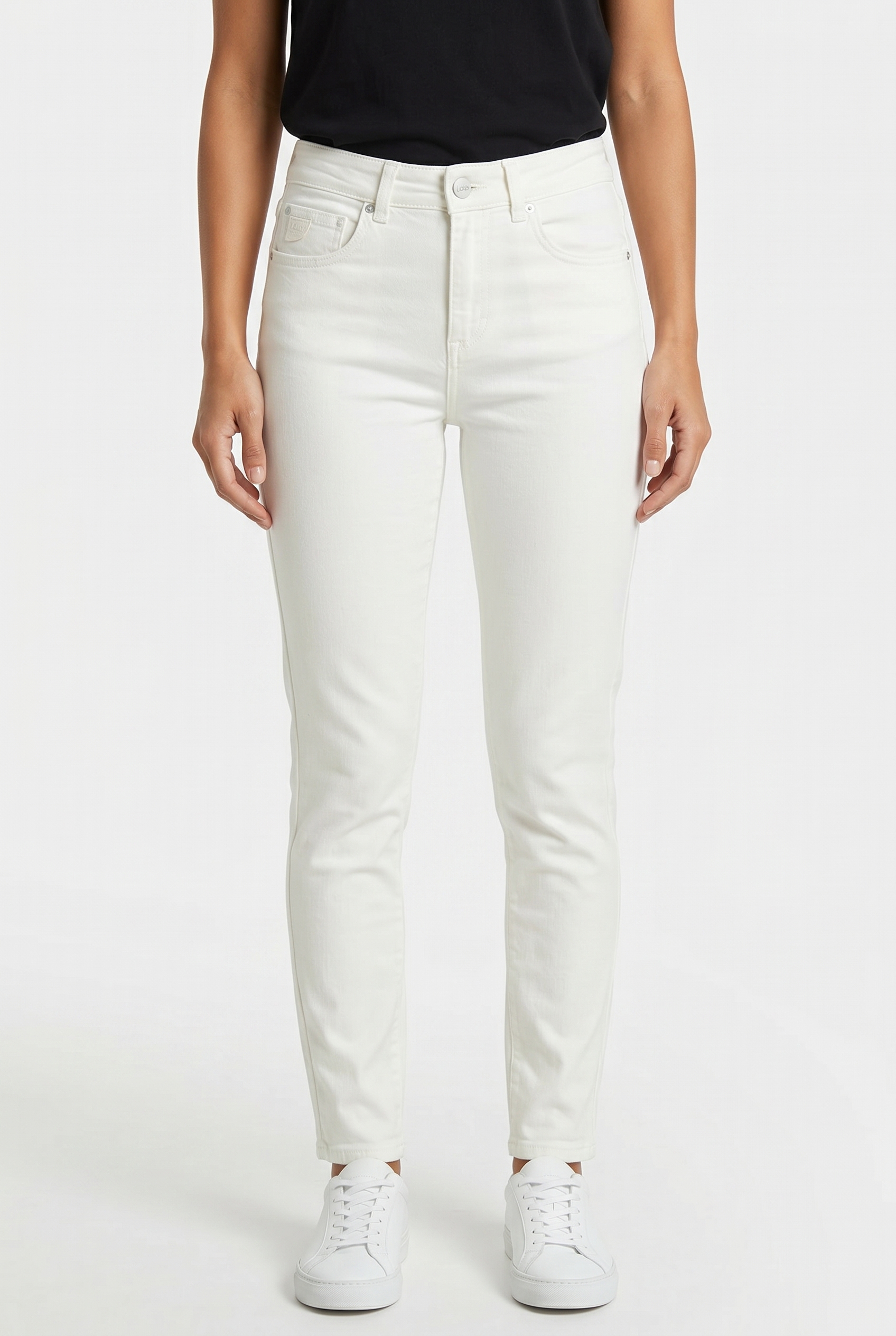Lois Celia White Denim White Dye Maat: W26L32 | Skinny Jeans Outlet | Dames | Wit