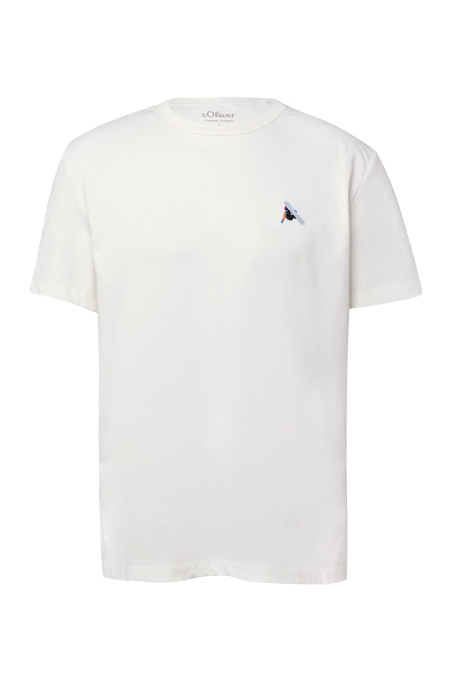 s.Oliver T-shirts Offwhite Maat: XXL | Relaxed Jeans Outlet | Heren | Blauw