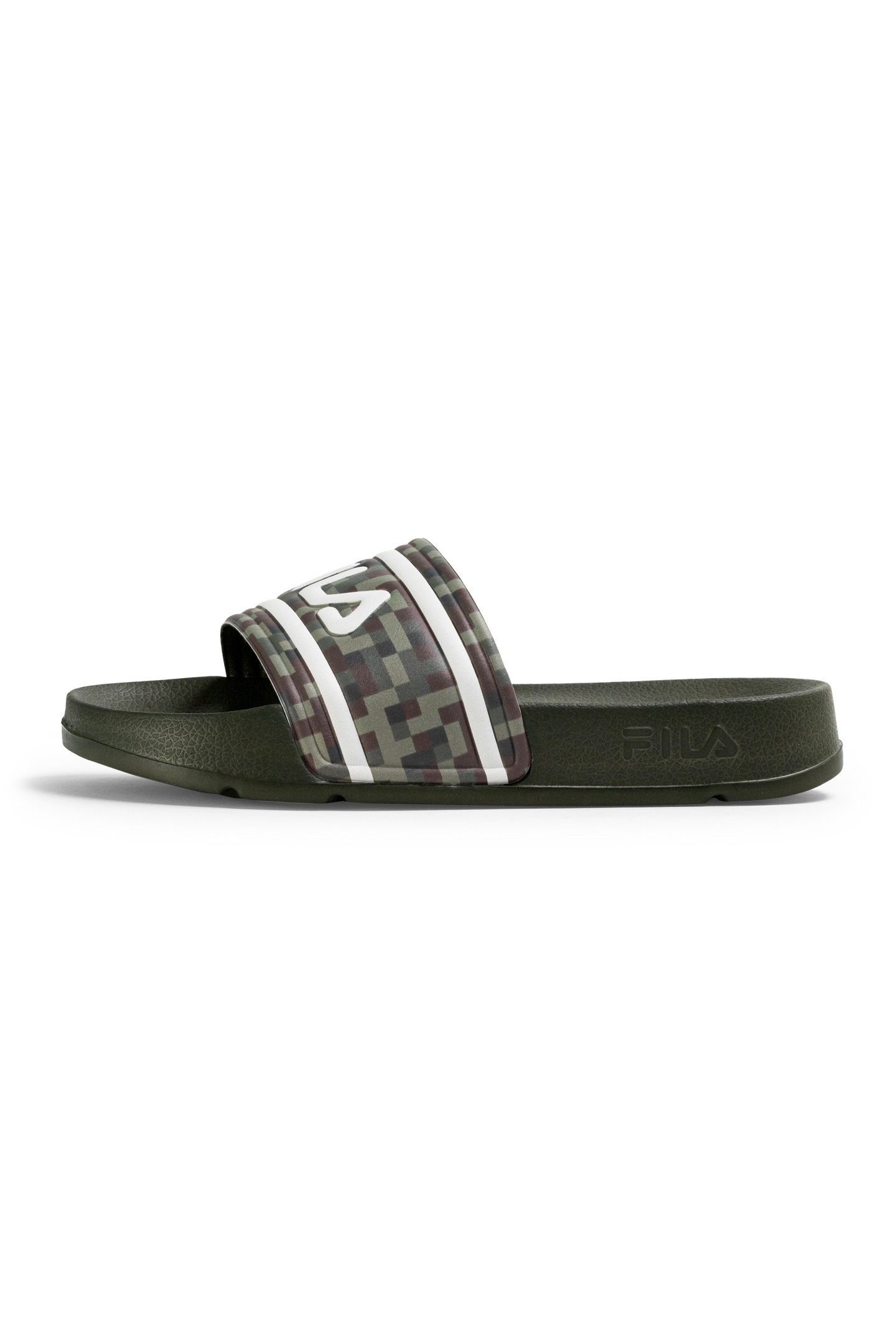 FILA Morro Bay Prt Slipper Kids Olive Night Maat: 32 | Schoenen Outlet | kids | Bruin