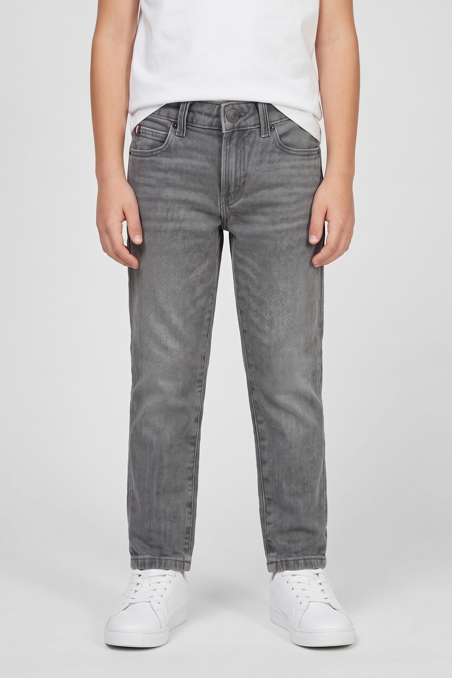 Tommy Hilfiger Boys Straight Grey Jeans Mid Grey Taglia: 12 | Jeans Outlet | kids | Grigio