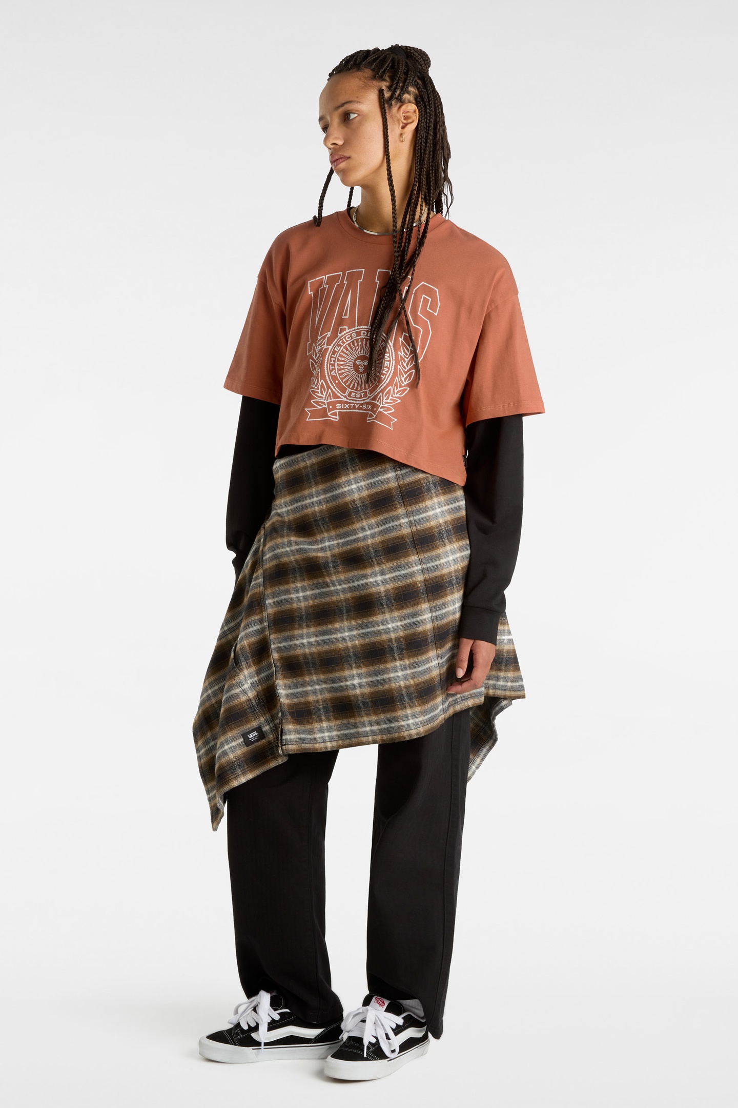 Vans First Team Relax Crop Auburn Maat: S | Tops Outlet | Dames