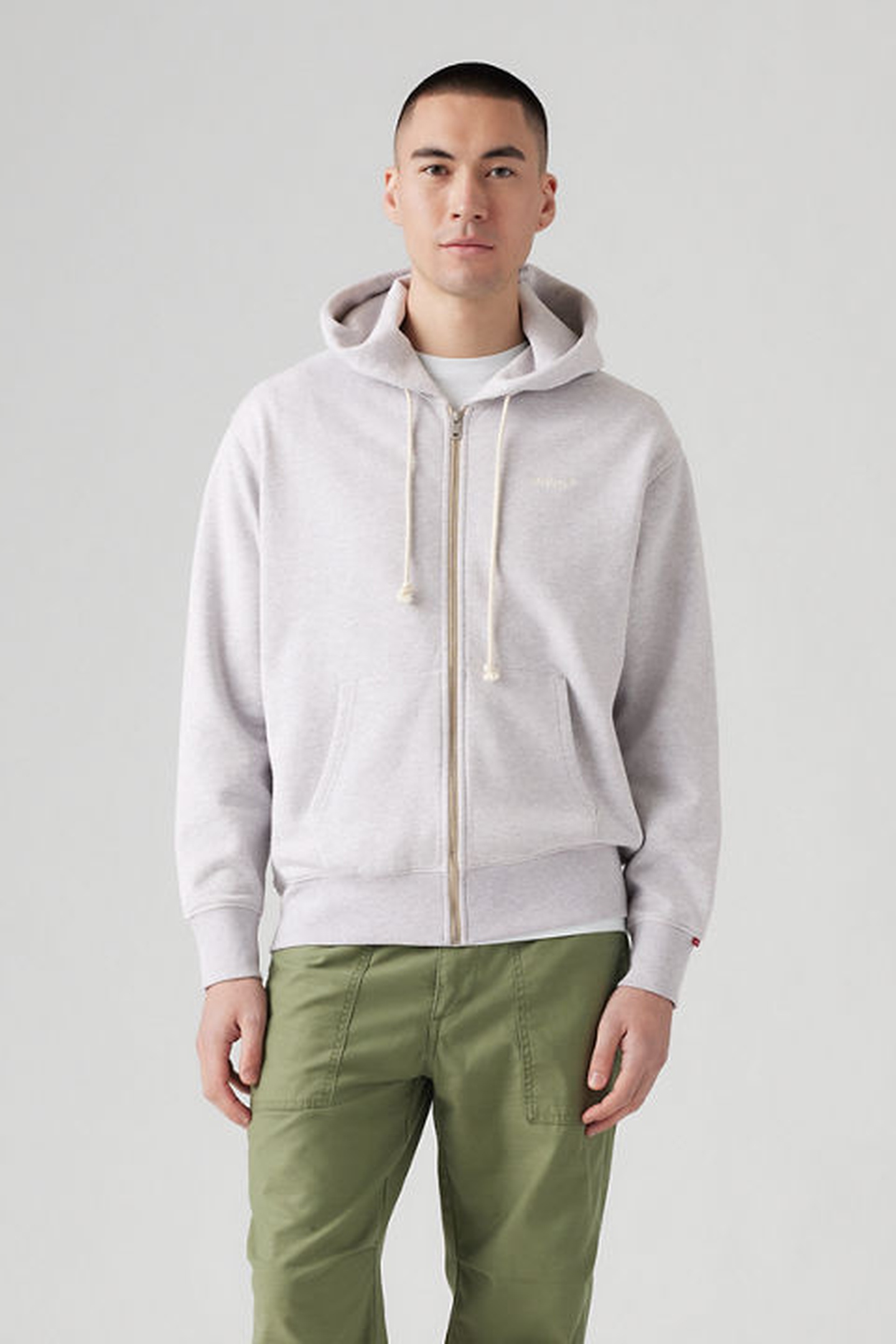 Levi's Authentic Full Zip Sweatshirt Maat: L | Lichte Jassen Outlet | Heren | Grijs