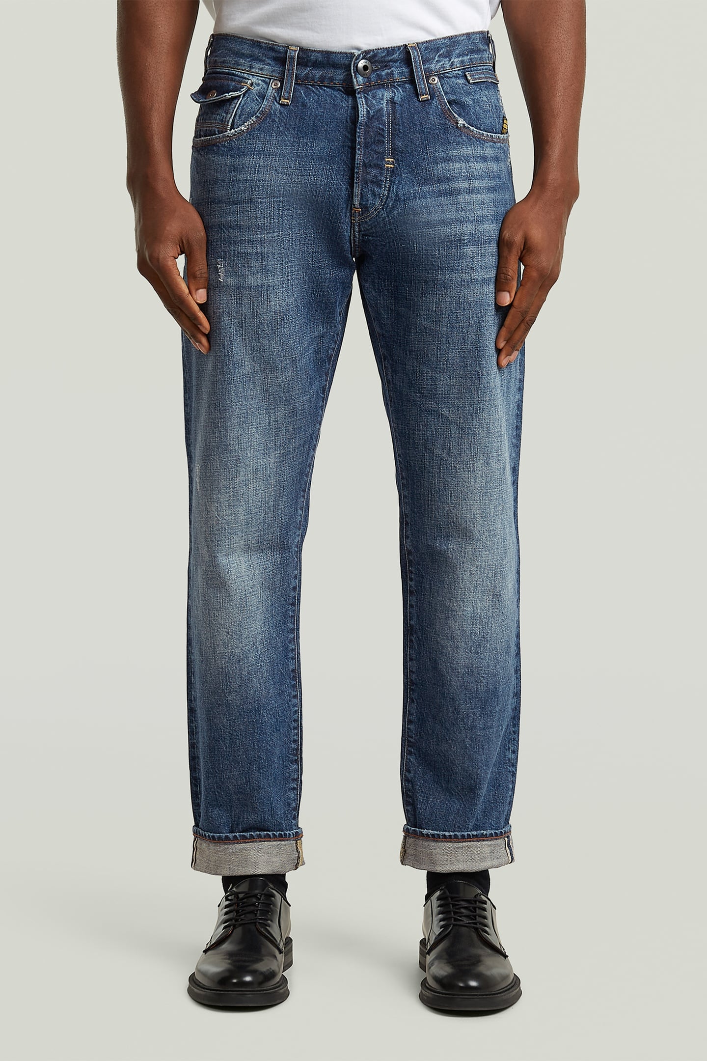G-Star Morry Fwd Regular Tapered Jeans Medium Blue Maat: W28L32 | Relaxed Jeans Outlet | Heren | Blauw