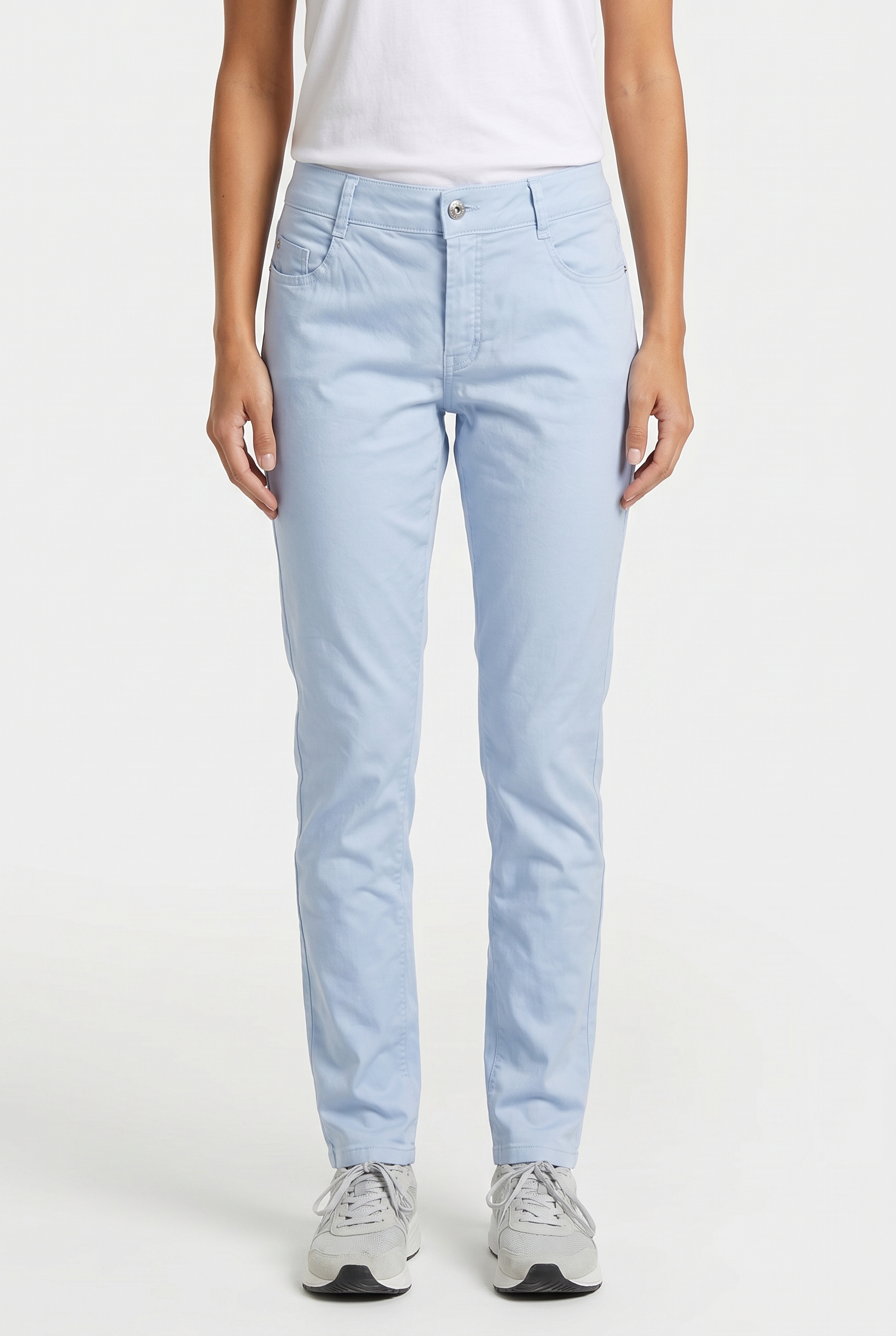 Atelier Gardeur Zuri90 Hellblau Maat: 46 | Straight Broeken Outlet | Dames | Blauw