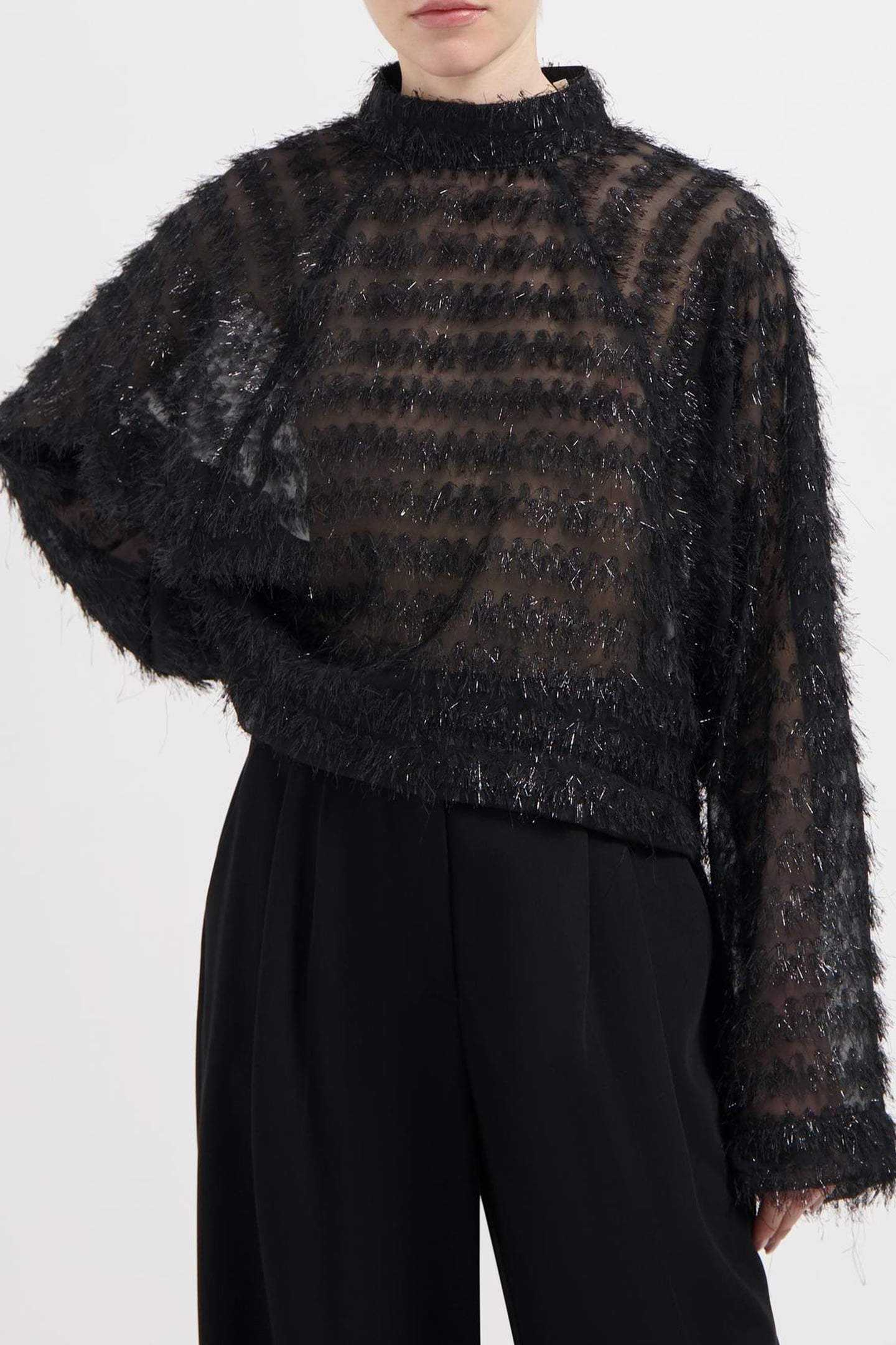 We Are Labels Nous Sommes Labels – Reggie Blouse Black Maat: S | Longsleeves Outlet | Dames | Zwart