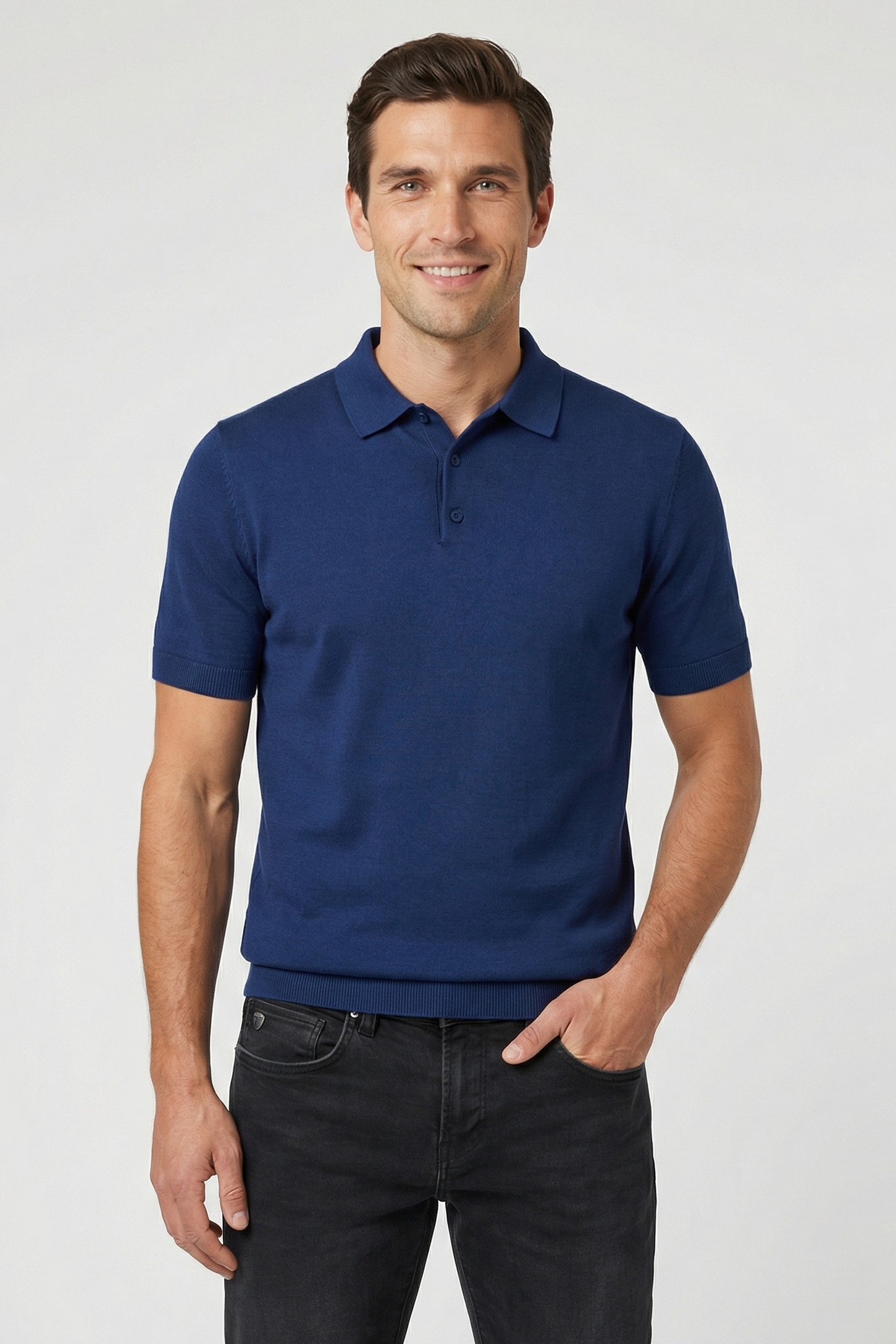 Cars Jeans Josher Polo Navy Maat: XL | Poloshirts Outlet | Heren | Blauw