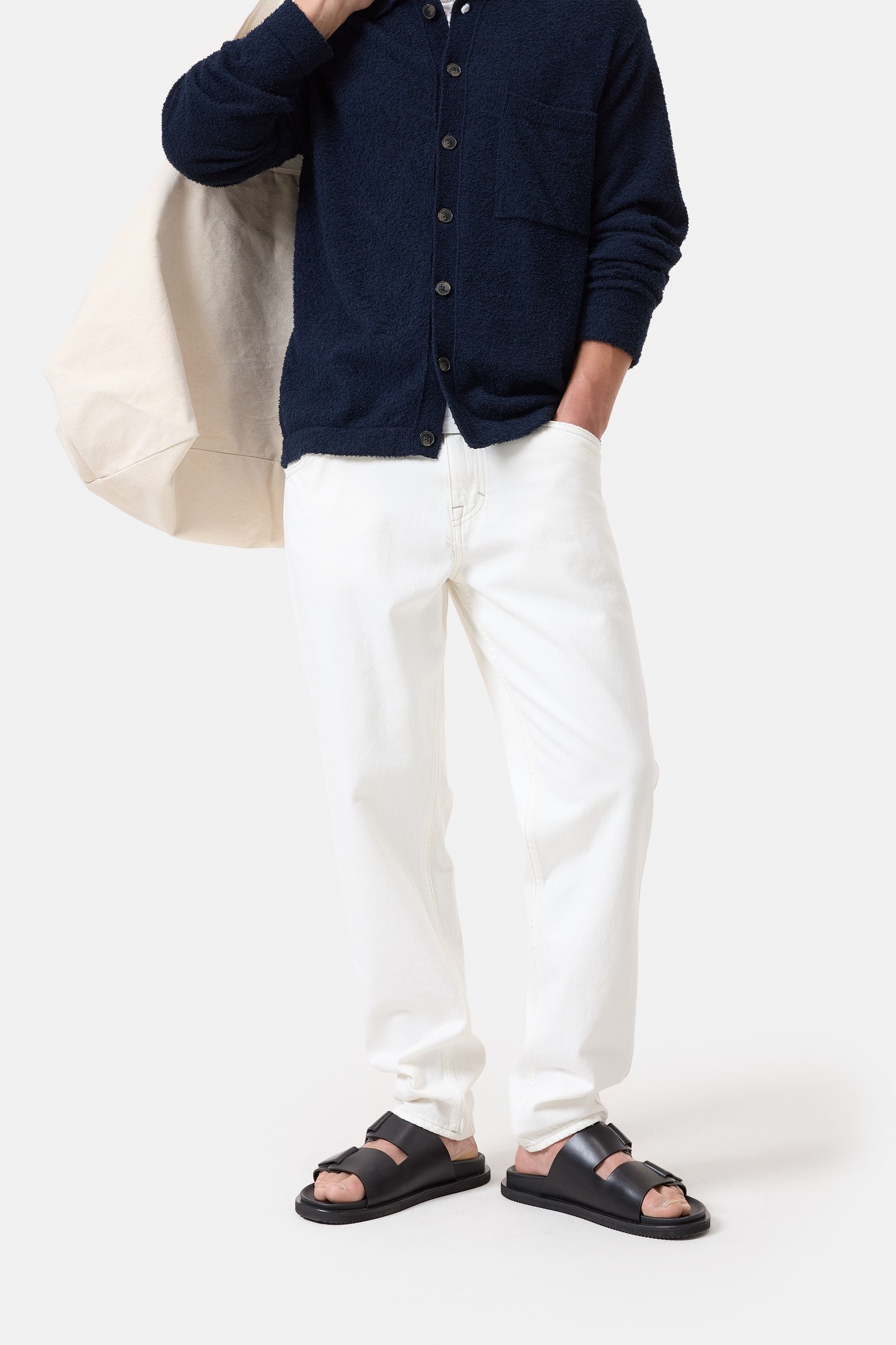 Closed X-lent Tapered Ivory Maat: W36L32 | Relaxed Jeans Outlet | Heren | Wit