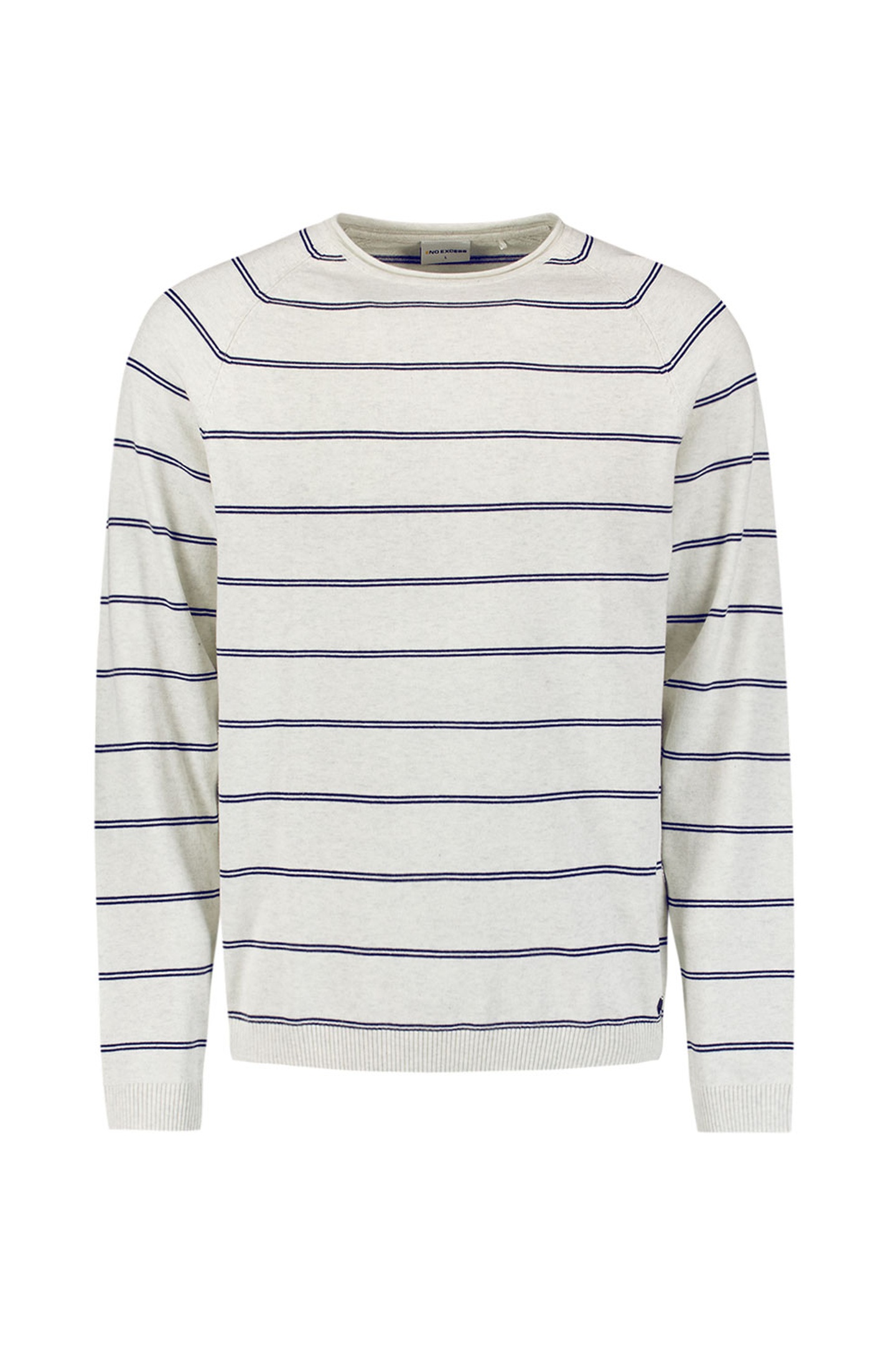 No Excess Pullover Crewneck Stripes Kit Maat: S | Sweaters Outlet | Heren | Wit