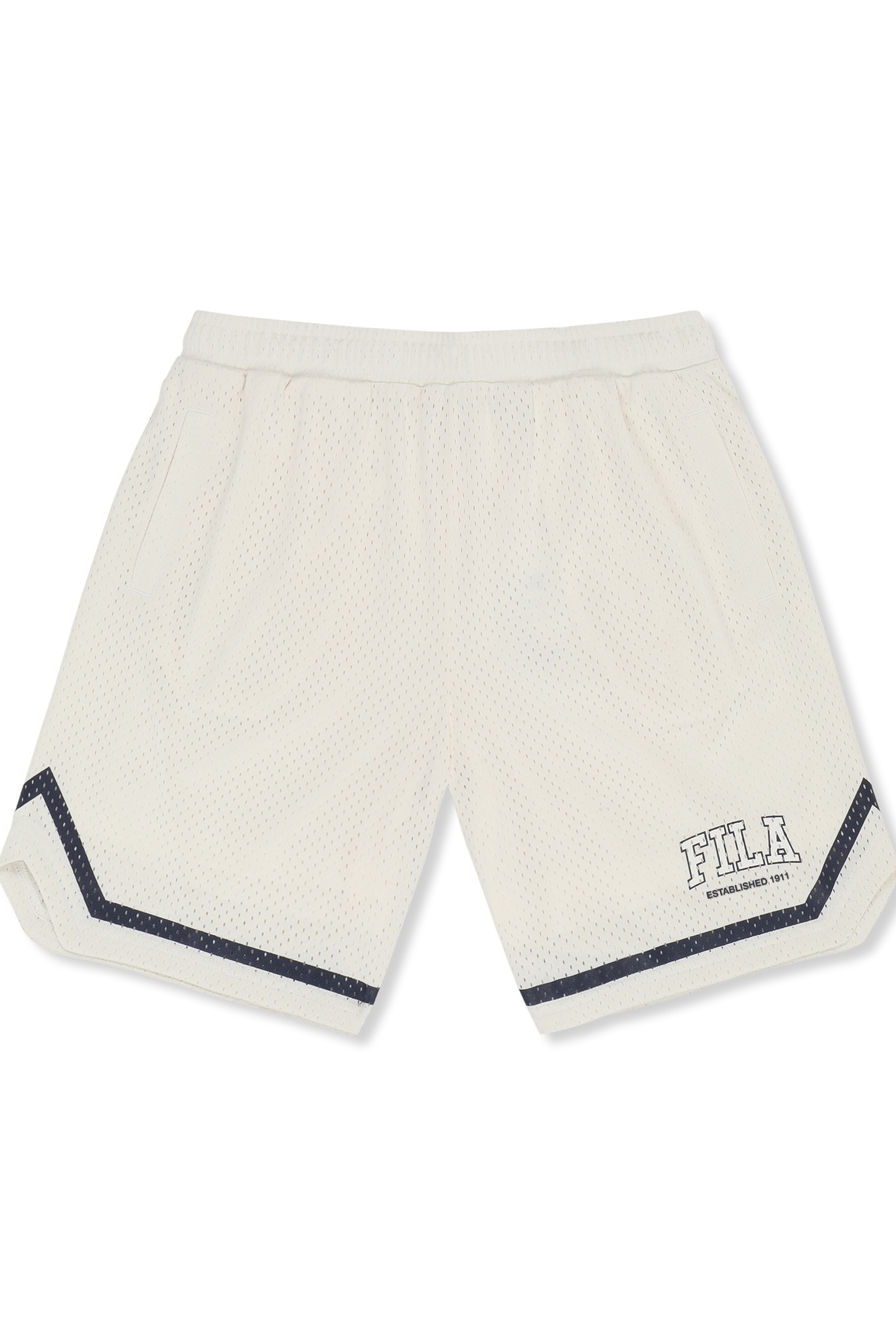 FILA Villanova Loose Mesh Basketball Shorts Egret Maat: 158/164 | Broeken Outlet | kids | Wit