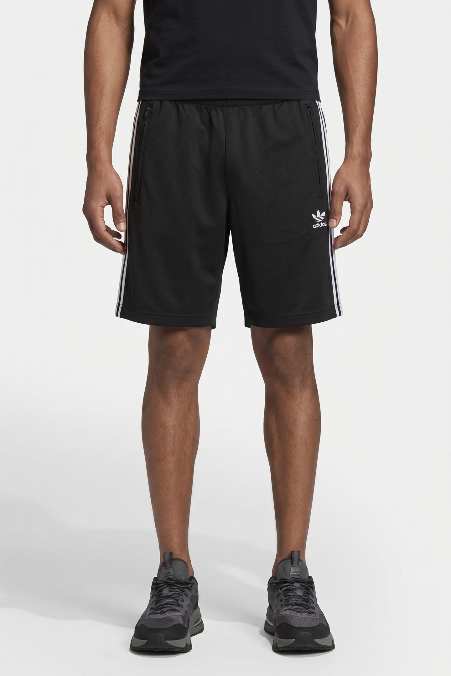 Adidas Originals Unisex Adicolor Firebird Shorts Maat: XS | Korte Broeken Outlet | Unisex | Zwart