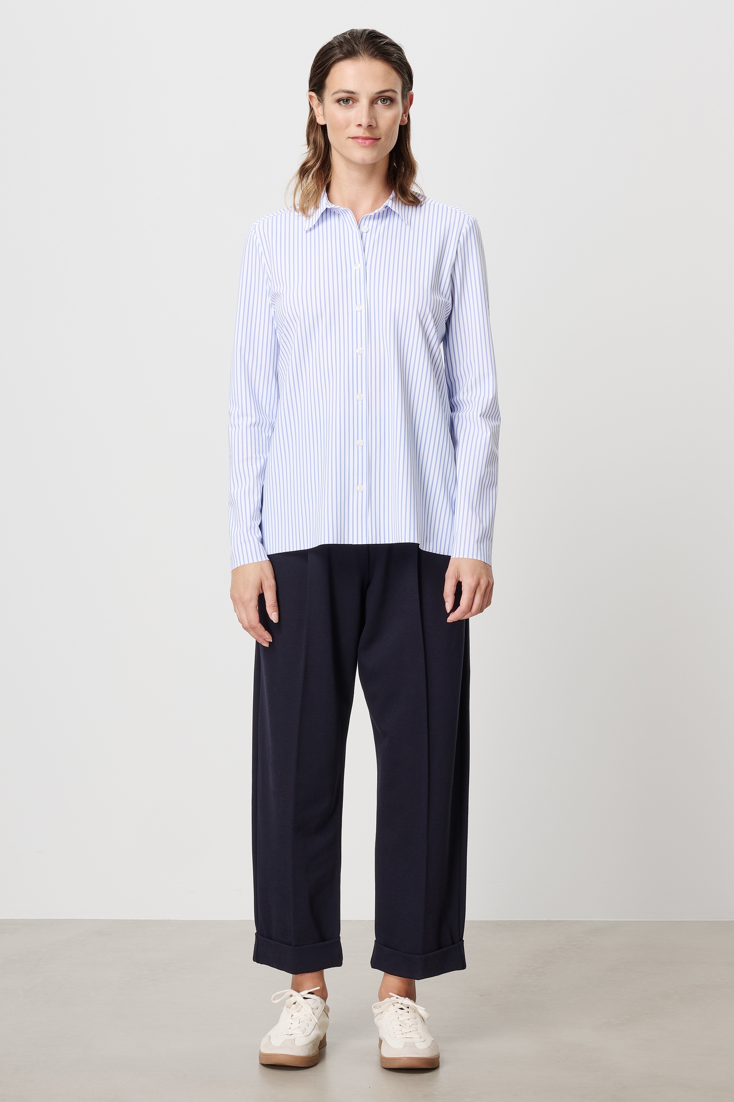TRVL DRSS Striped Shirt Blue Maat: XS | Overhemden Outlet | Dames | Blauw