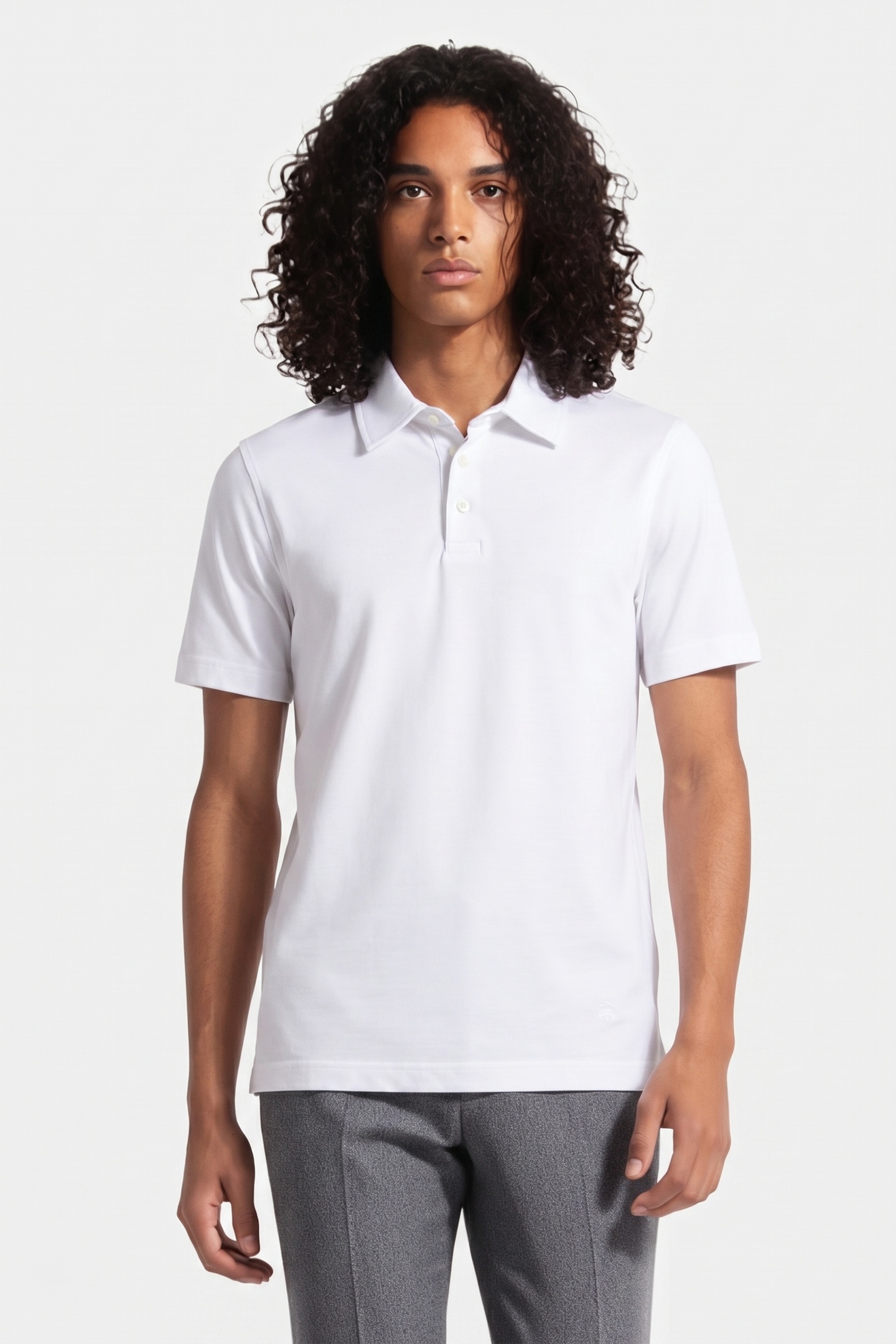 Brooks Brothers Smooth Jersey Cotton White Maat: XXXL | Poloshirts Outlet | Heren | Wit