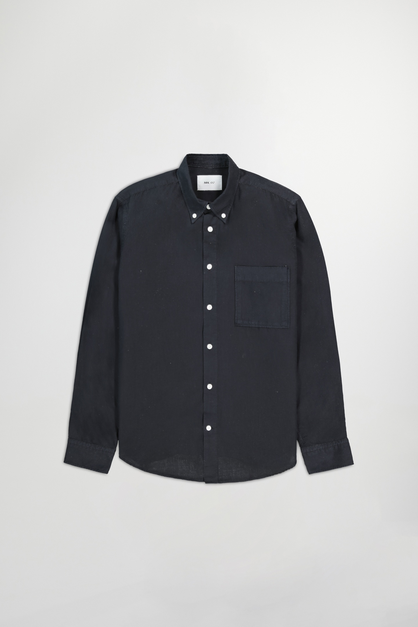 ARNE BD LONG SLEEVE BUTTON DOWN SHIRT, NORMAL FIT, BLACK 3