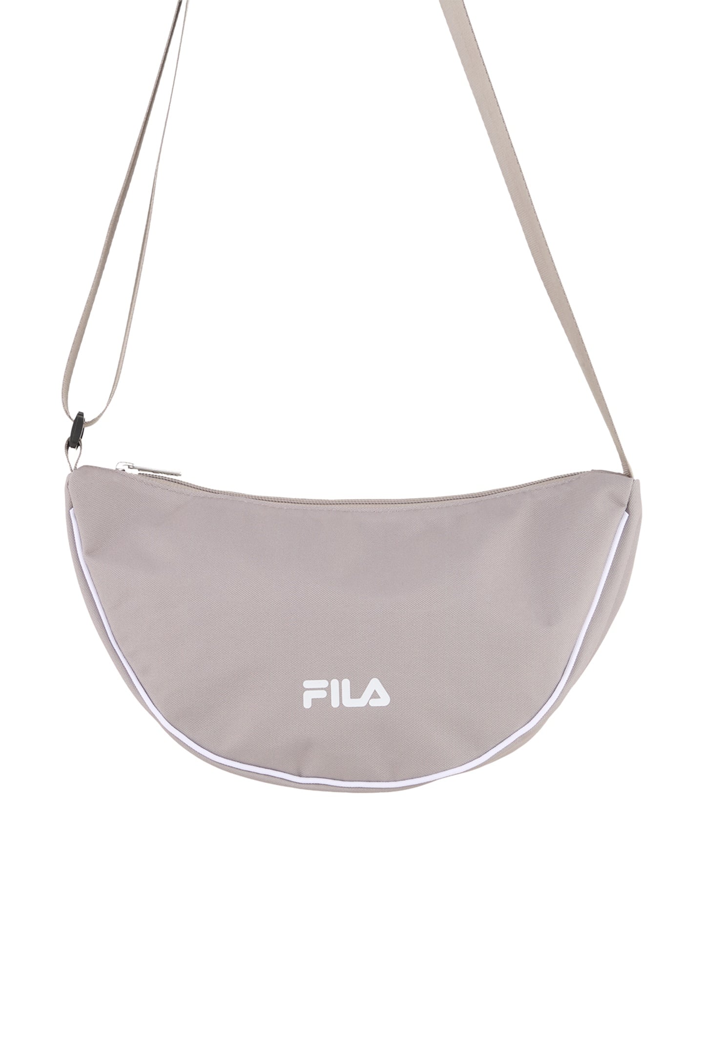 FILA Nocchi Logo Half Moon Bag Weathered Teak Maat: OS | Schoudertassen Outlet | Unisex | Grijs