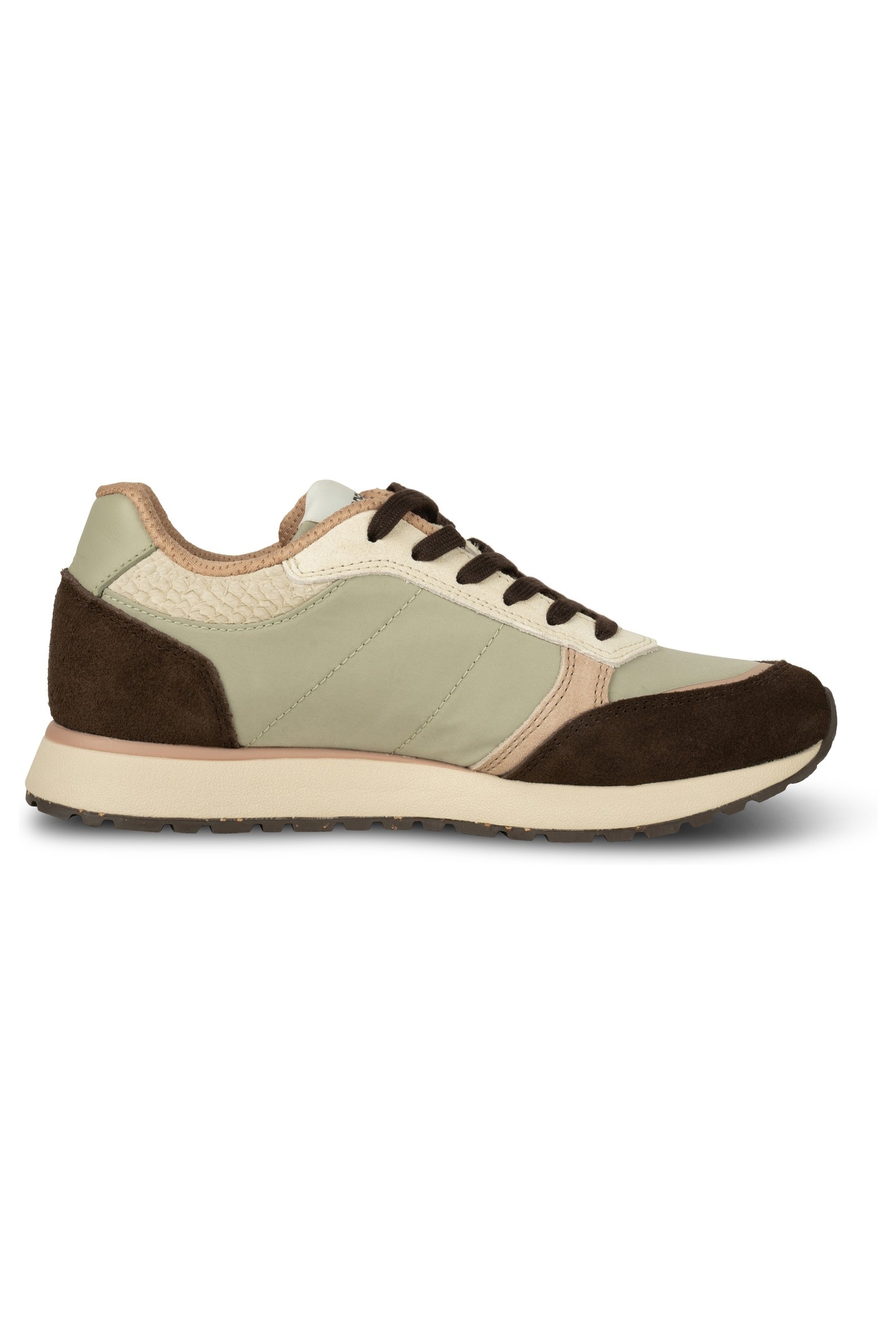 Woden Ronja Runner Stone Maat: 37 | Sneakers Outlet | Dames | Beige