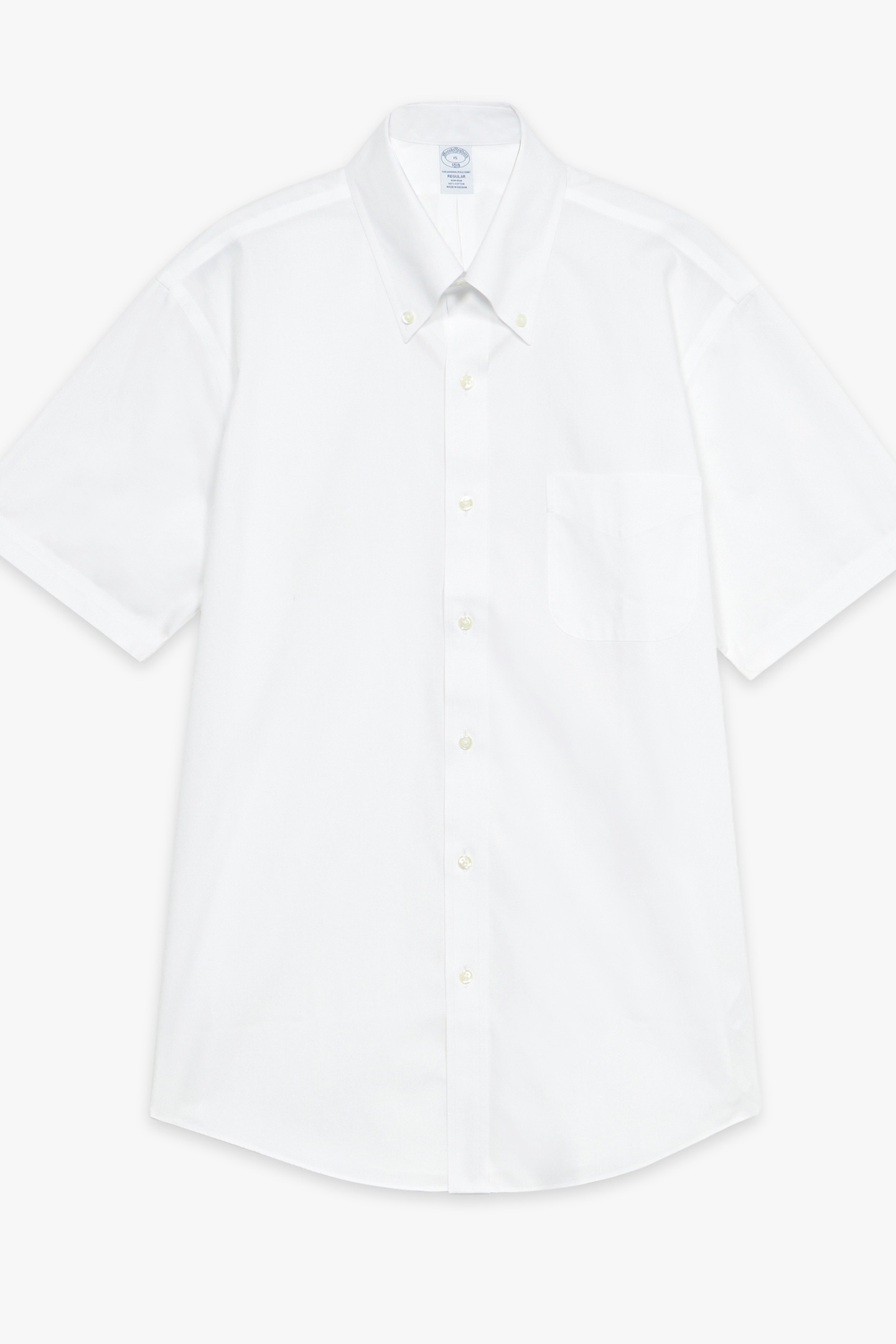 Brooks Brothers Non-iron Regular Shirt White Maat: 38 | Zakelijke Overhemden Outlet | Heren | Wit