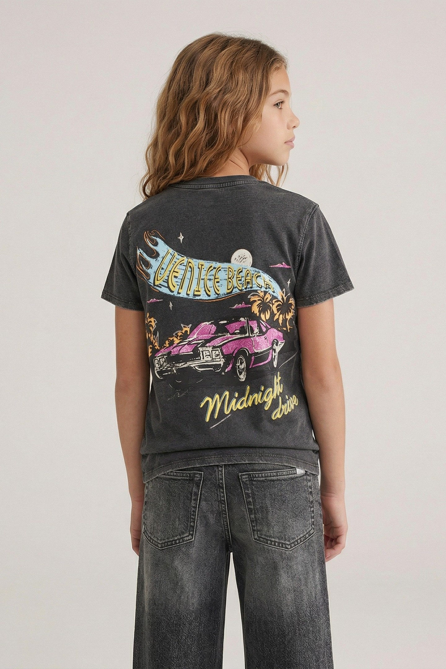 Cars Jeans Girls Emilia Ts Acid Black Maat: 14 | T-Shirts Outlet | kids | Zwart