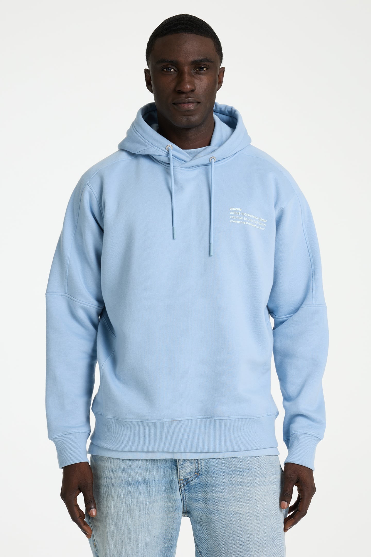 MAYOR HOOD SWEATER S. CHAMBRAY 1