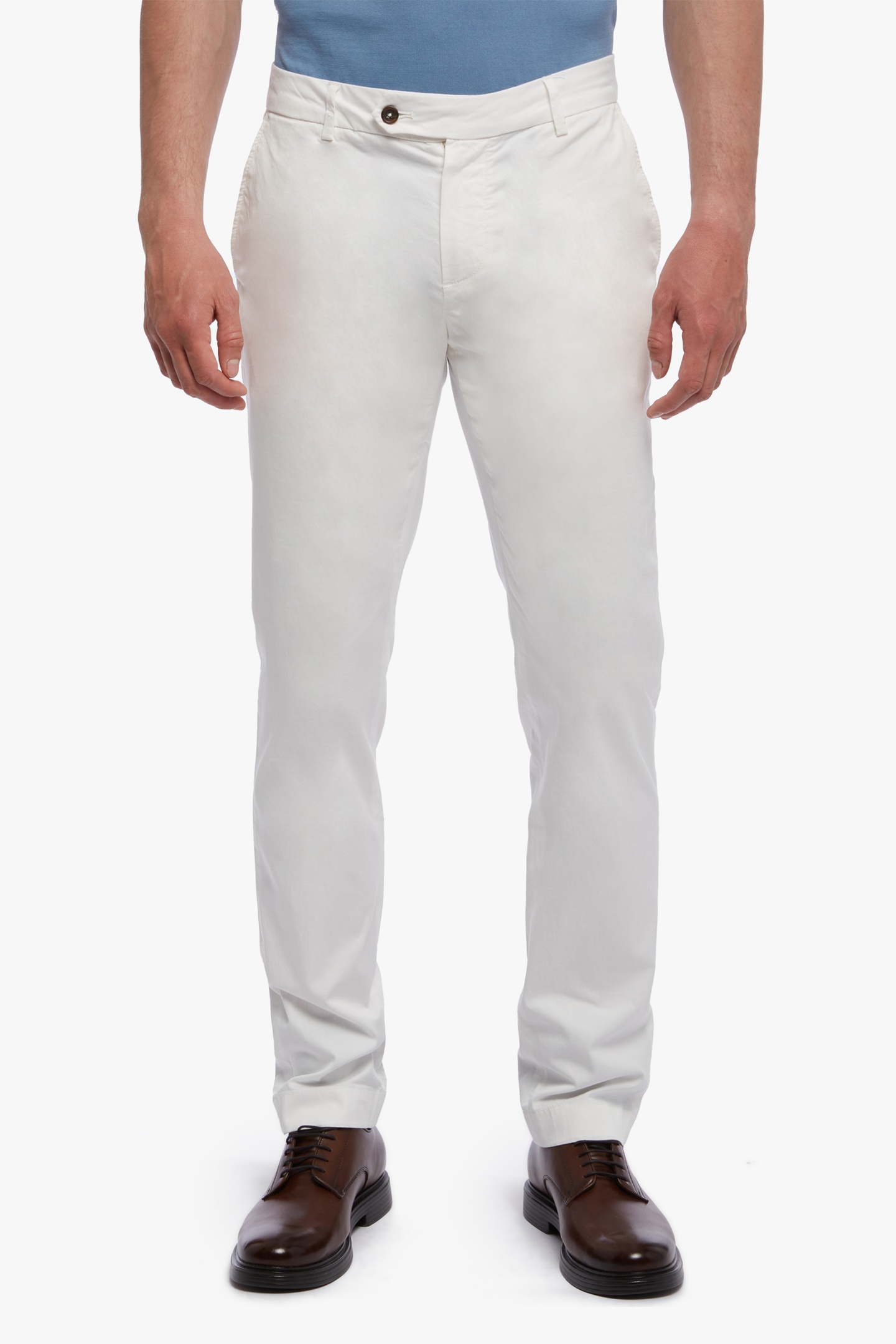 Brooks Brothers Stretch Cotton Chinos Off White Maat: W31 | Chino's Outlet | Heren | Wit