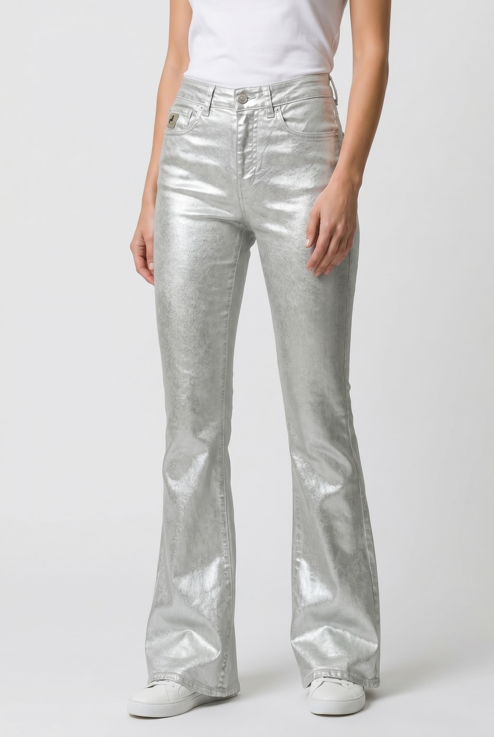 Lois Raval 16 Premium Silver Rinse Silver Maat: W24L34 | Wijde Broeken Outlet | Dames | Zilver