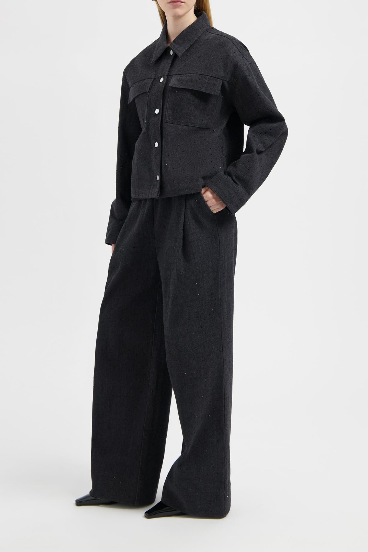 We Are Labels Nous Sommes Labels – Dana Jacket Black Maat: M | Korte Jassen Outlet | Dames | Zwart