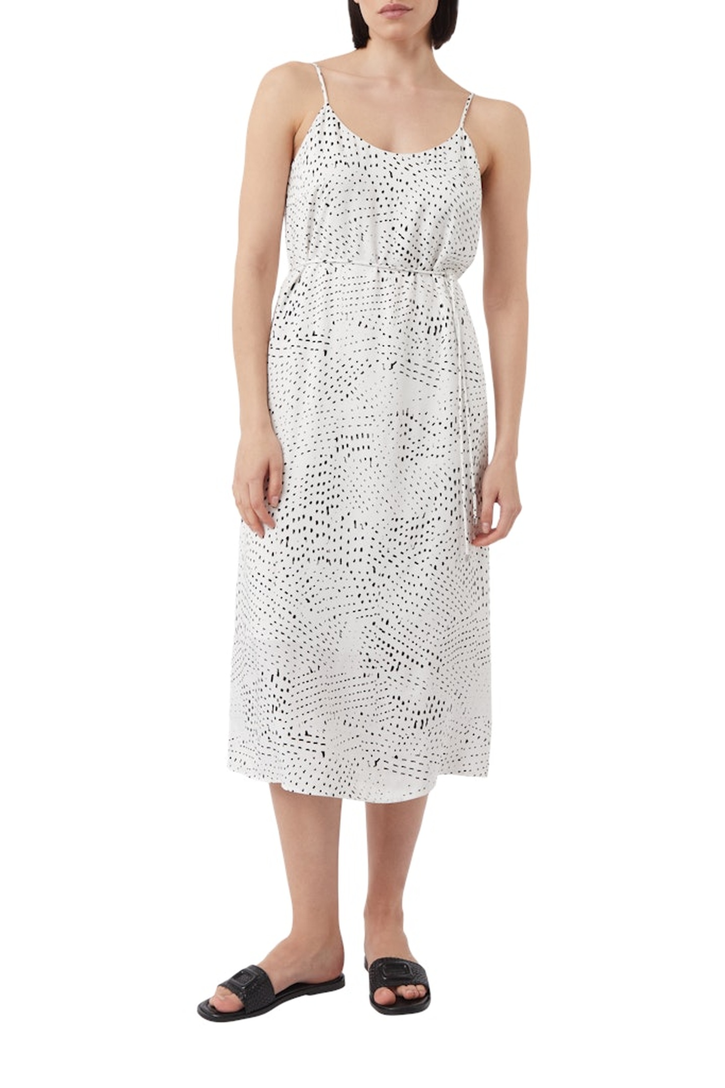 Comma Dresses White Maat: 46 | Midi Jurken Outlet | Dames | Wit