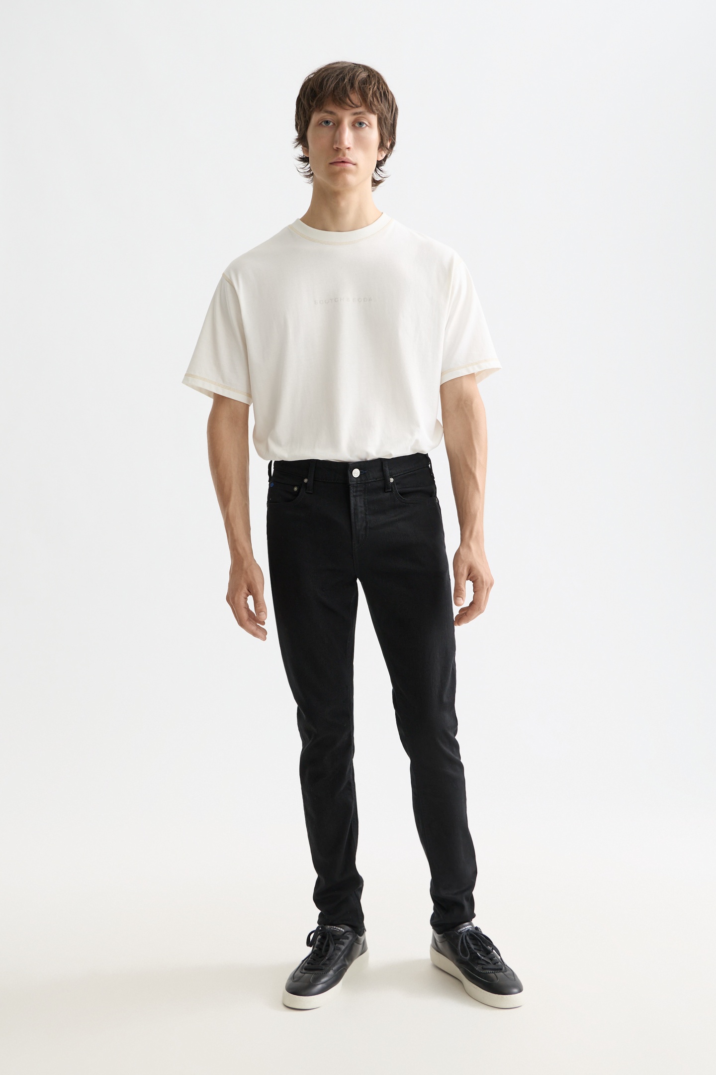 Scotch & Soda Core Skim Skinny Jeans Stay Black Stay Black Taille: W34L36 | Pantalons skinny Outlet | Homme | Le Noir