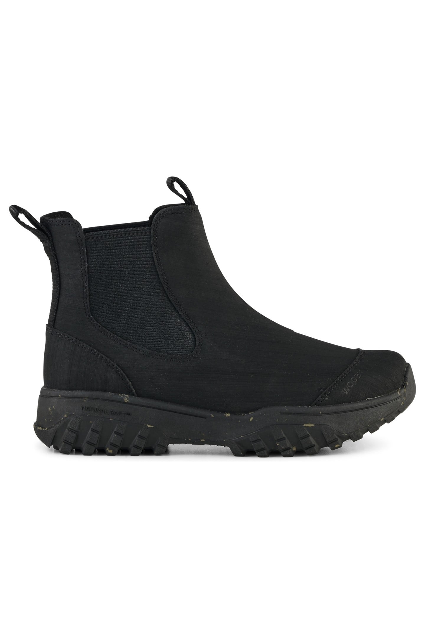 Woden Magda Rubber Track Boot Black Maat: 37 | Laarzen Outlet | Dames | Zwart