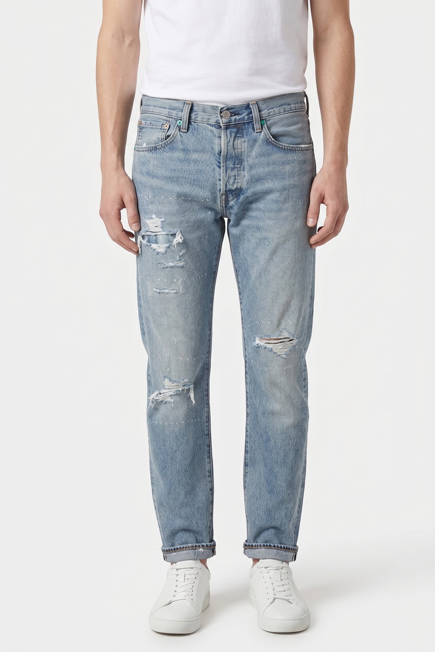 Levi's 501® Original Selvedge Jeans Maat: W36L34 | Straight Jeans Outlet | Heren | Blauw
