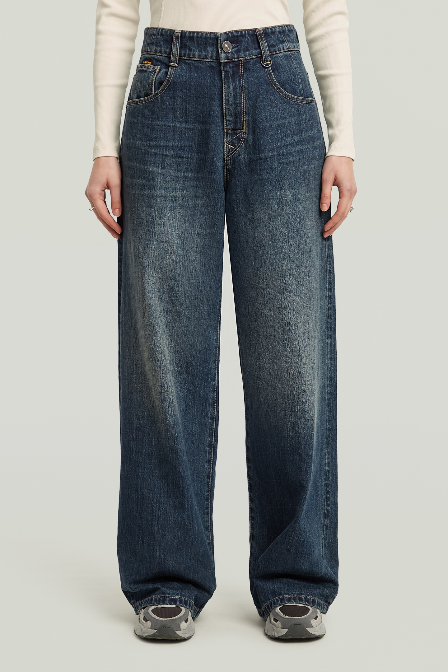 G-Star Skater High Loose  Jeans Open Miscellaneous Size: W28L30 | Wide-Leg & Flared Pants Outlet | Dames | Blauw