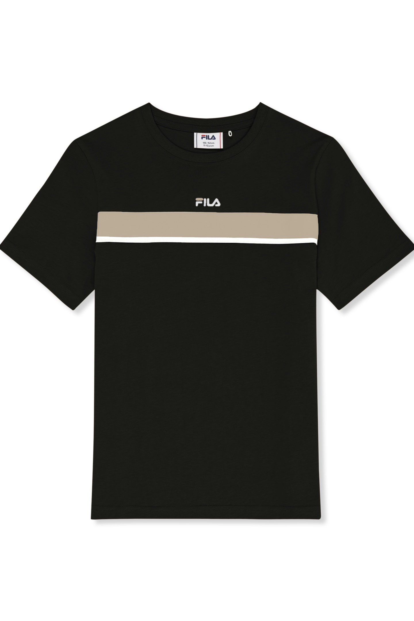 FILA Forcoli Regular Taped T-shirt Black Maat: 170/176 | T-Shirts Outlet | kids | Zwart