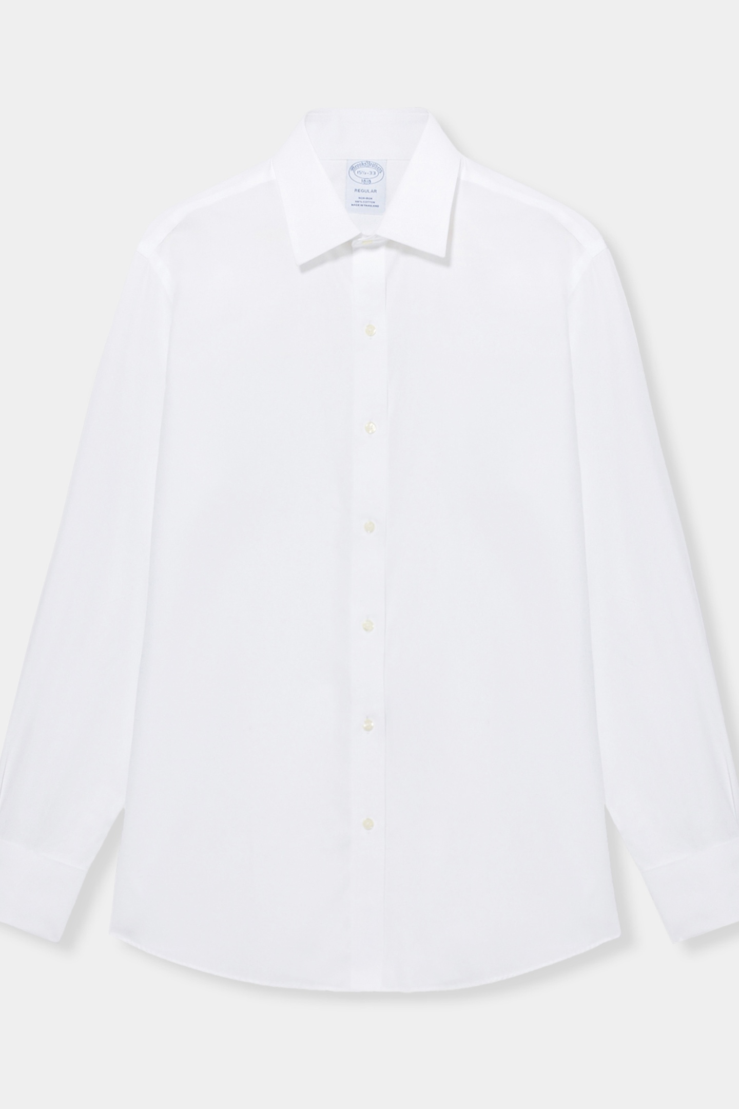 Brooks Brothers Non-iron Regular Shirt White Maat: 42/34 | Zakelijke Overhemden Outlet | Heren | Wit