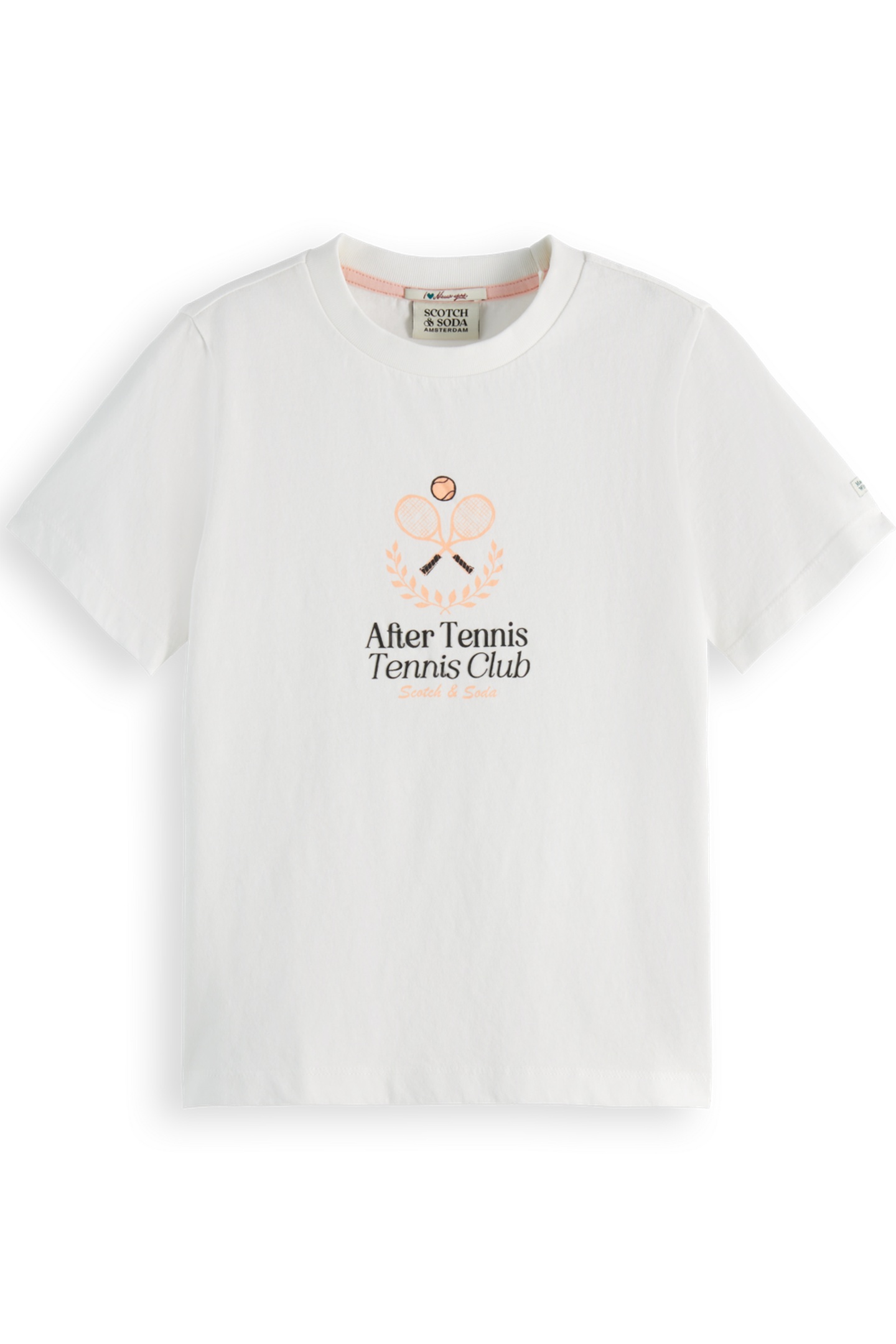 Scotch & Soda Girl Regular-fit T-shirt With Front Artwork White Maat: 16 | T-Shirts Outlet | Unisex | Wit