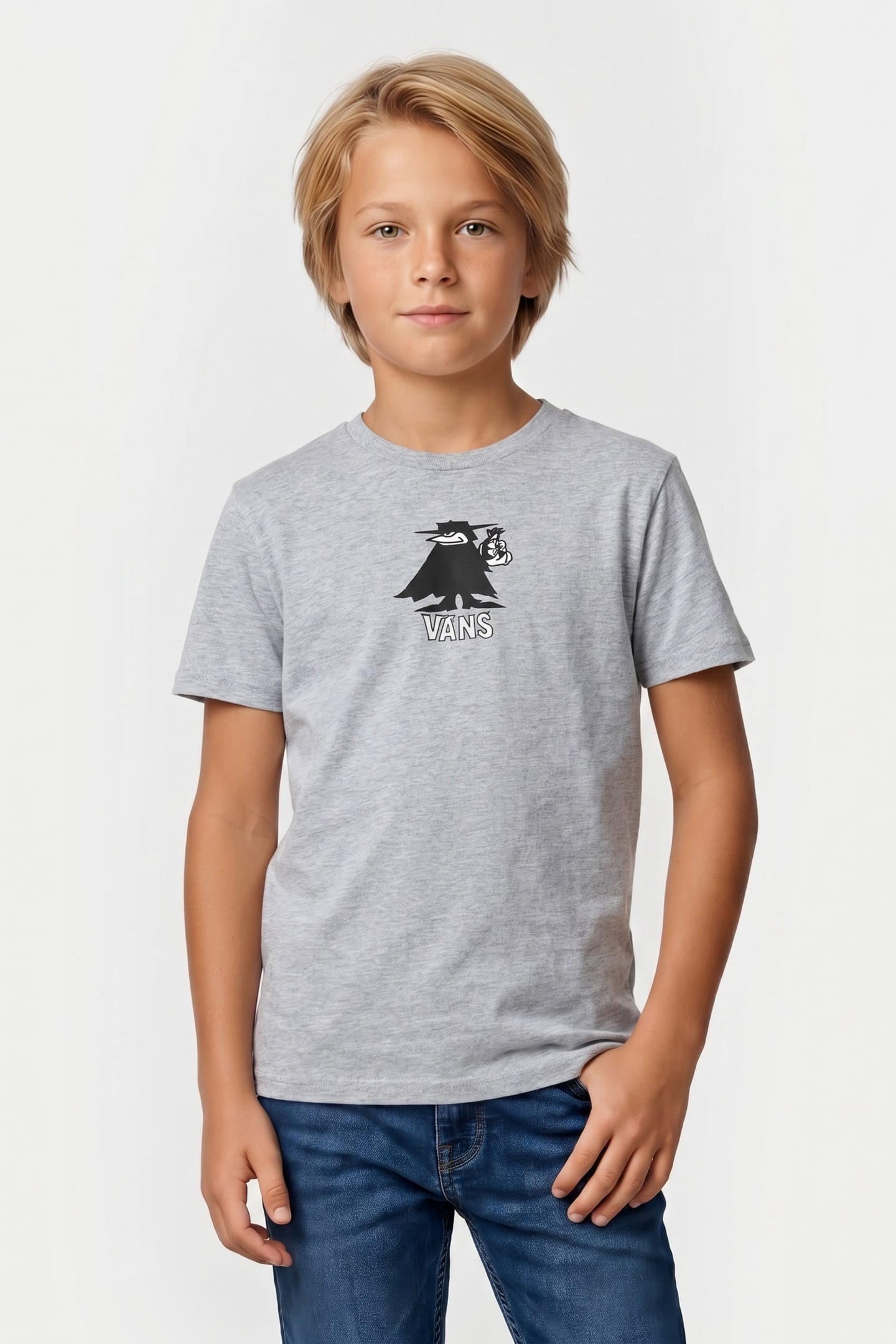 Vans Boys Classified Ss Athletic Heather Maat: S | T-Shirts Outlet | Unisex | Grijs