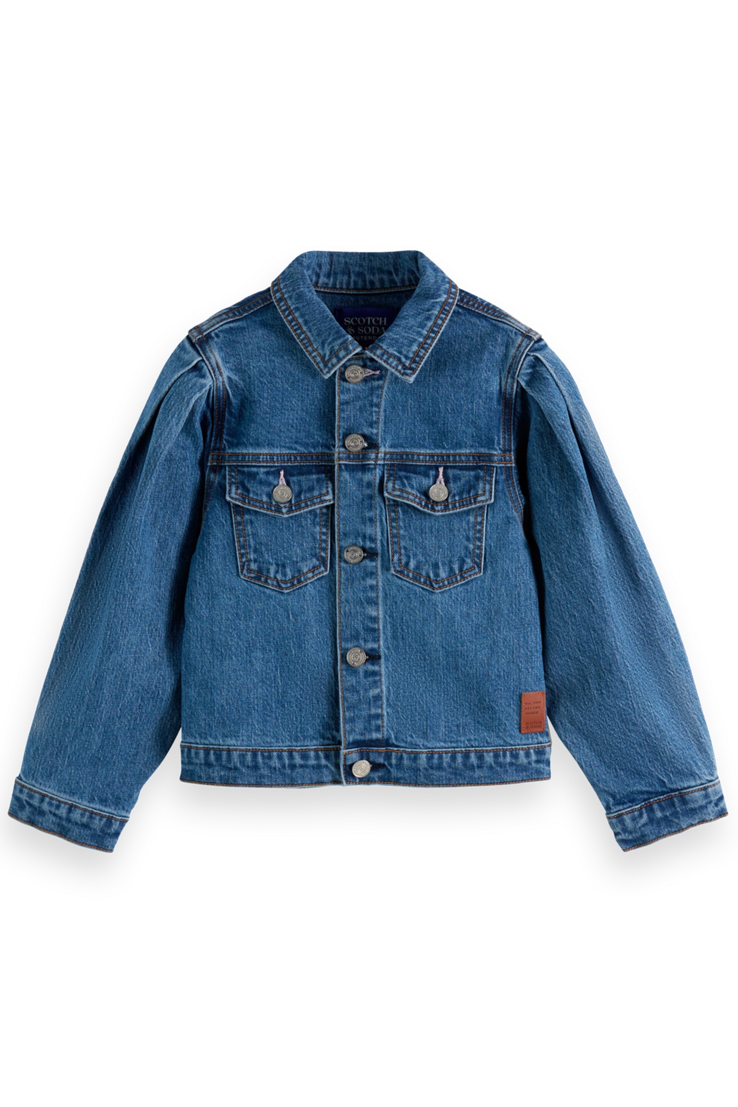 Scotch & Soda Girl Denim Trucker Jacket - Lighthouse Lighthouse Talla: 6 | Chaquetas Outlet | kids | Azul