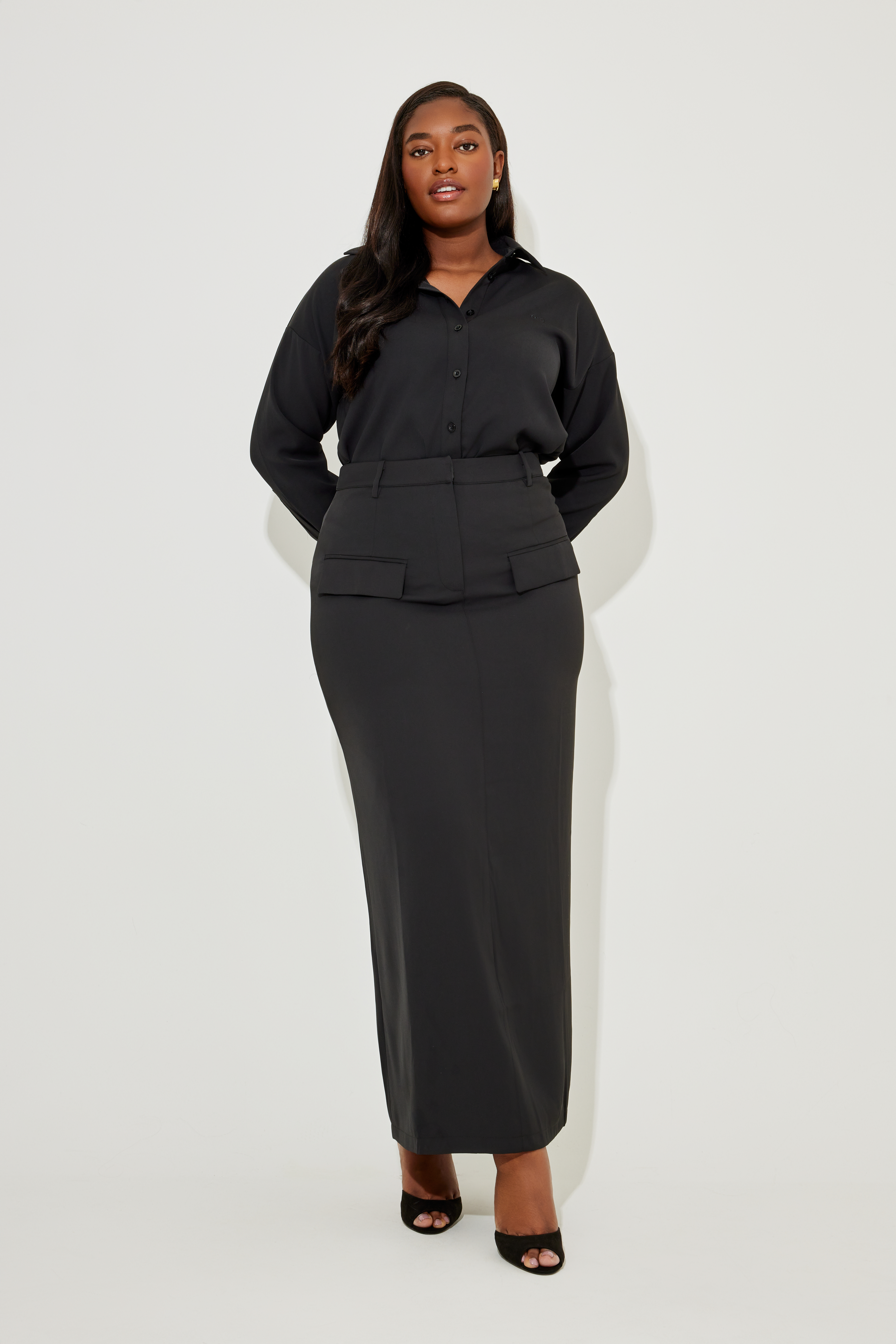 Odd Muse Maxi Skirt Black Maat: XXXL | Maxi Rokken Outlet | Dames | Zwart