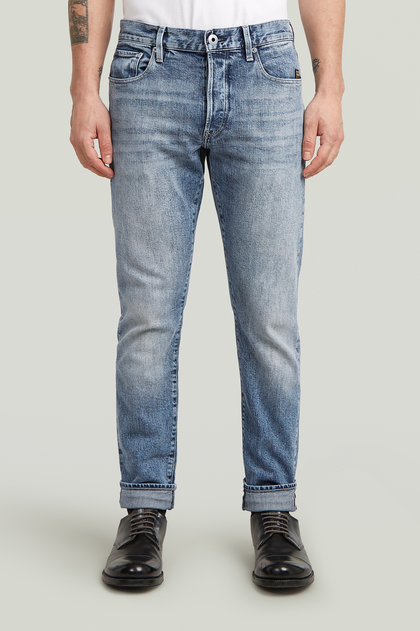 G-Star 3301 Slim Jeans Light/pastel Blue Talla: W38L36 | Vaqueros Pitillo Outlet | Hombre | Azul