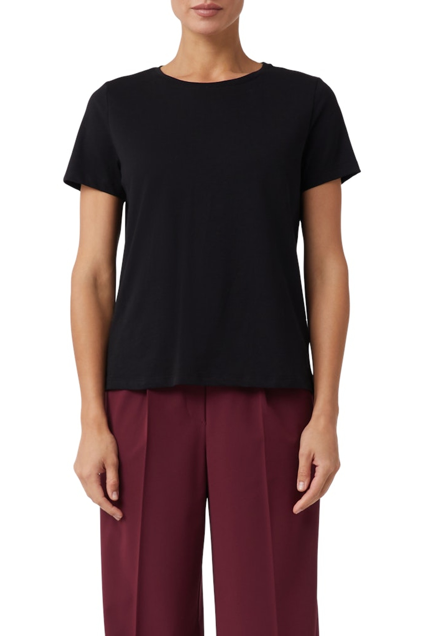 Comma T-shirts Black Maat: 36 | Pantalons Outlet | Dames | Zwart