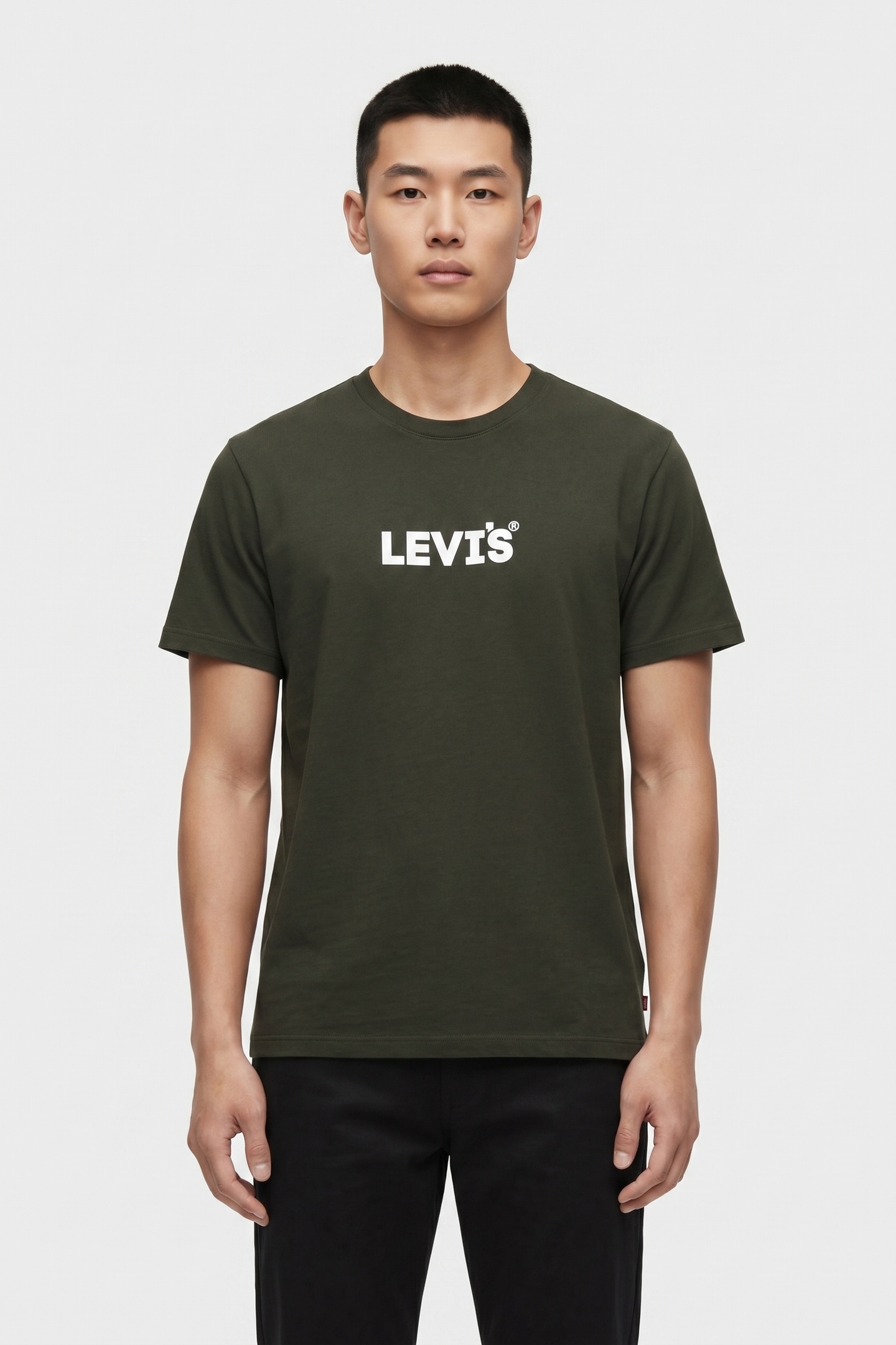 Levi's Ss Relaxed Fit Tee Headline Logo 1 D Maat: S | Basic T-Shirts Outlet | Heren | Groen