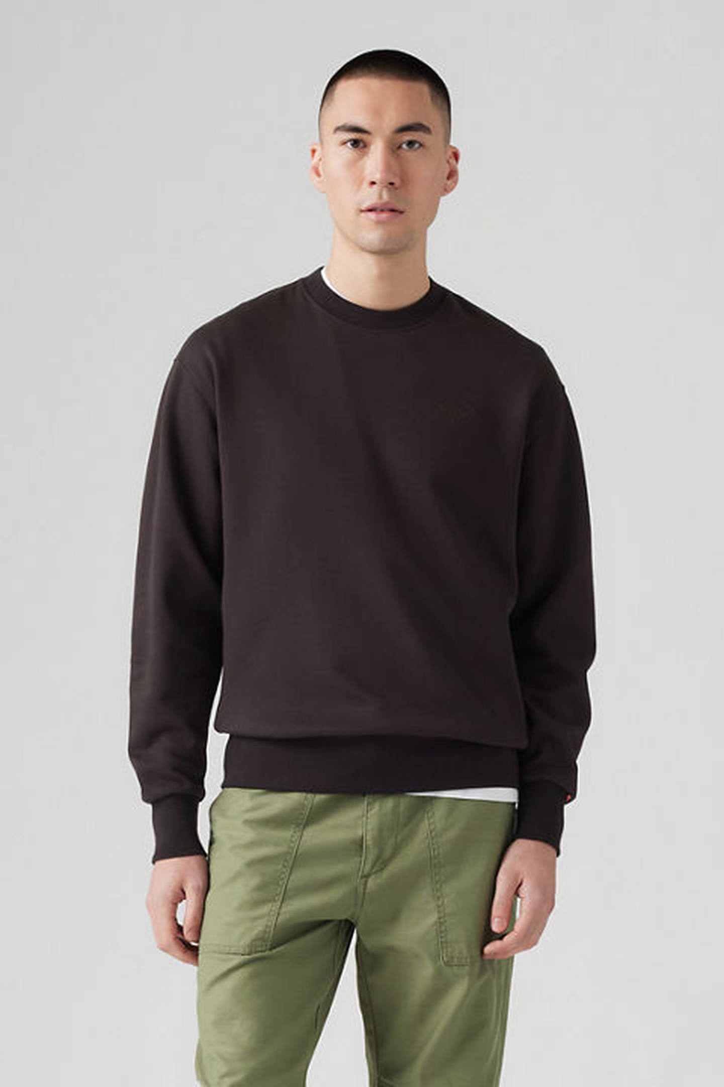 Levi's Authentic Crewneck Sweatshirt Maat: XS | Sweaters Outlet | Heren | Bruin