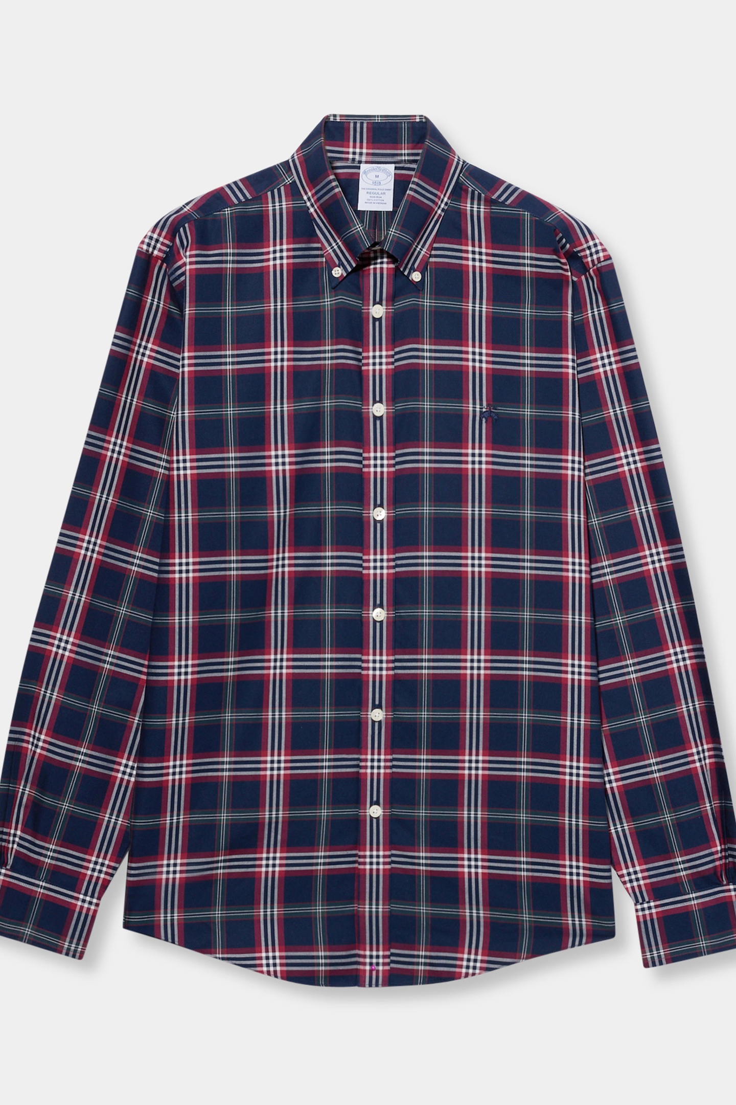 Brooks Brothers Long Sleeve Regular Shirt Navy Maat: L | Casual Overhemden Outlet | Heren | Blauw