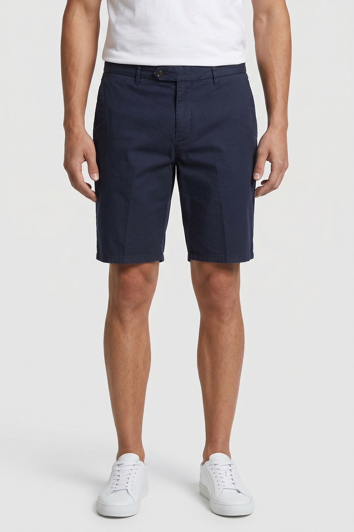 Brooks Brothers Bermuda Classic Linen Navy Maat: W42 | Korte Broeken Outlet | Heren | Blauw