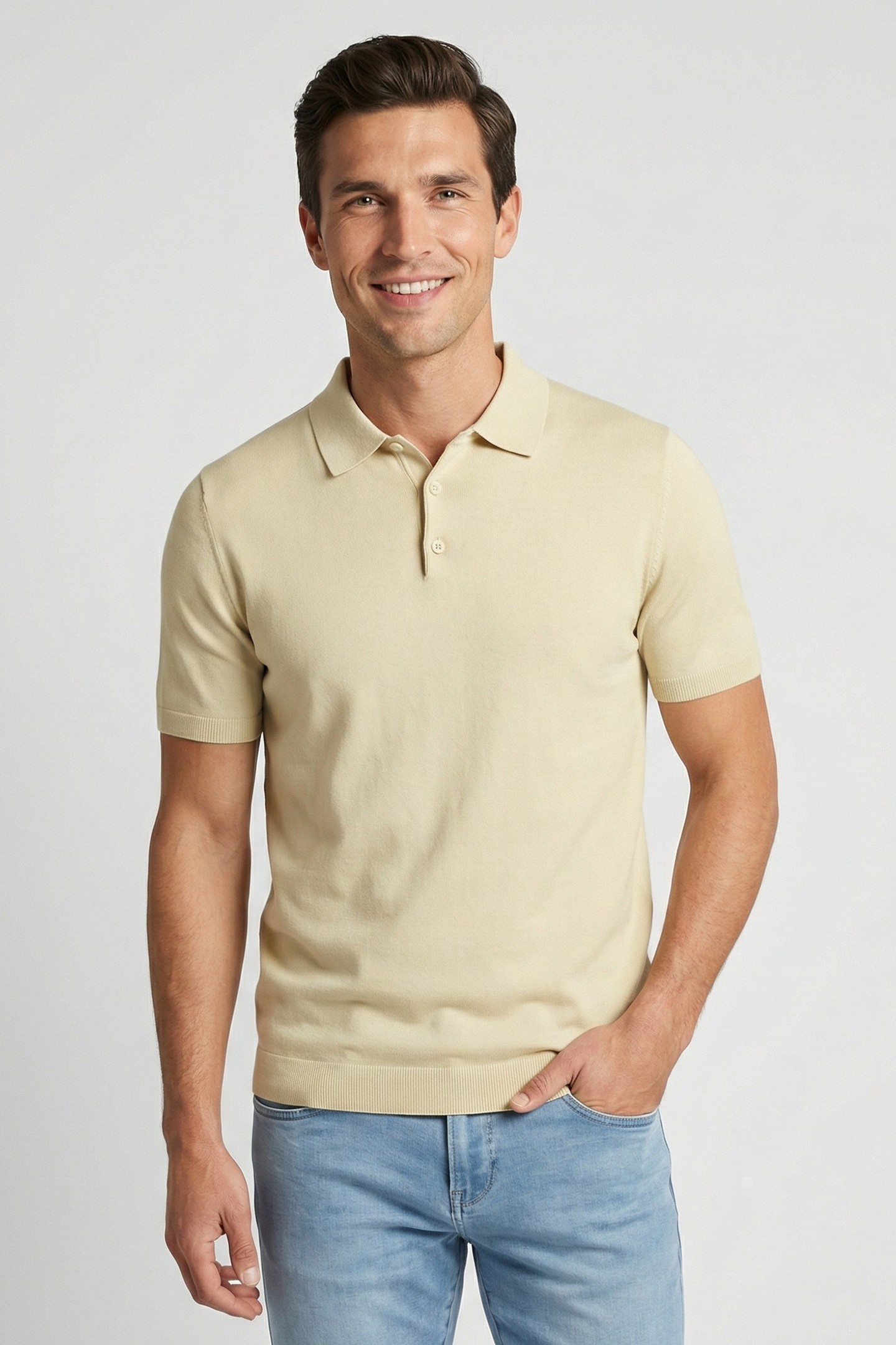 Cars Jeans Josher Polo Sand Maat: XL | Poloshirts Outlet | Heren | Beige