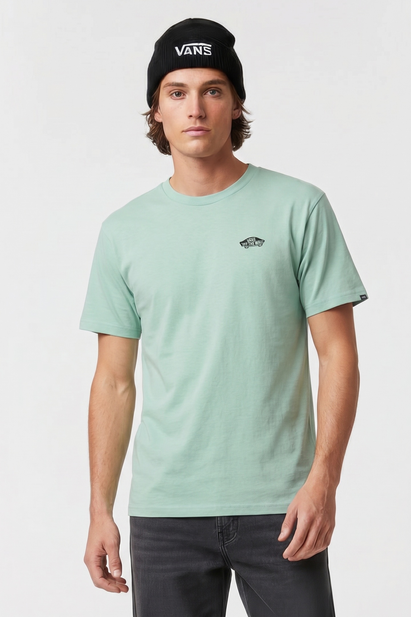 Vans Style 76 Ii Loose Ss Tee Gray Olive Maat: XL | Basic T-Shirts Outlet | Heren | Grijs