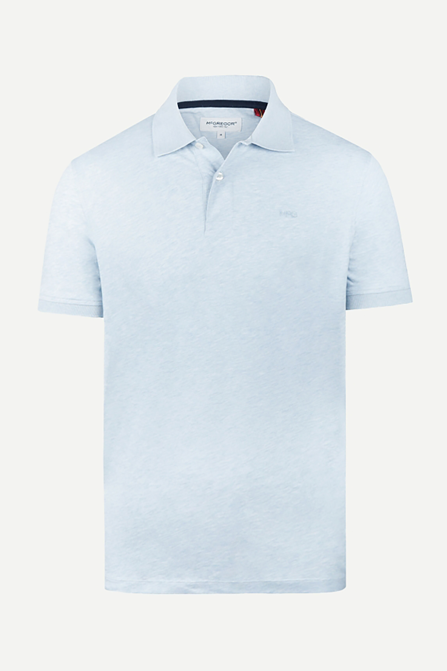 McGregor Melange Jersey Polo Light Blue Maat: 3XL | Poloshirts Outlet | Heren | Blauw
