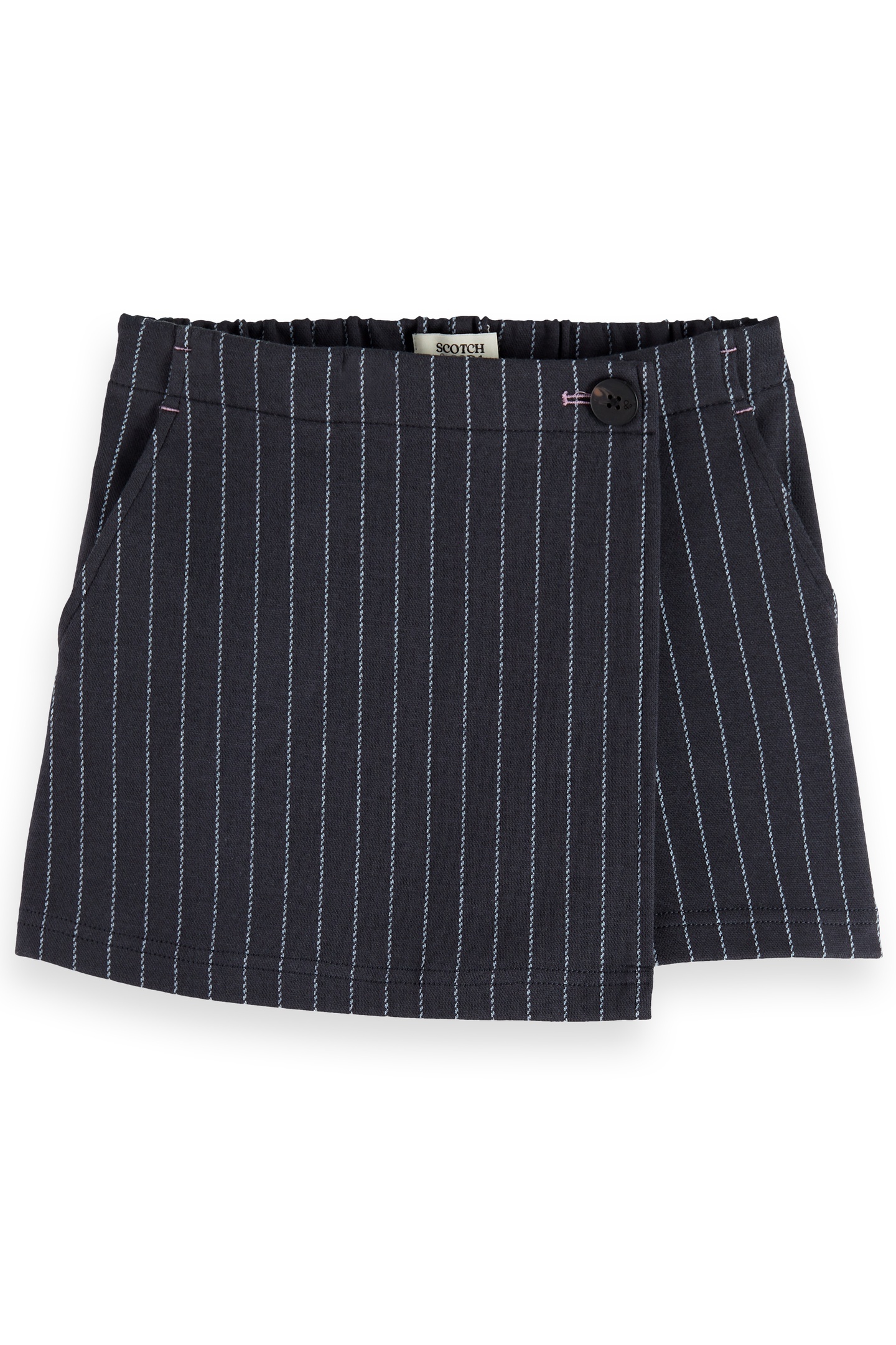 Scotch & Soda Girl Pinstripe Skort Charcoal Cerulean Pinstripe Taille: 8 | Jupes Outlet | kids | Le Noir
