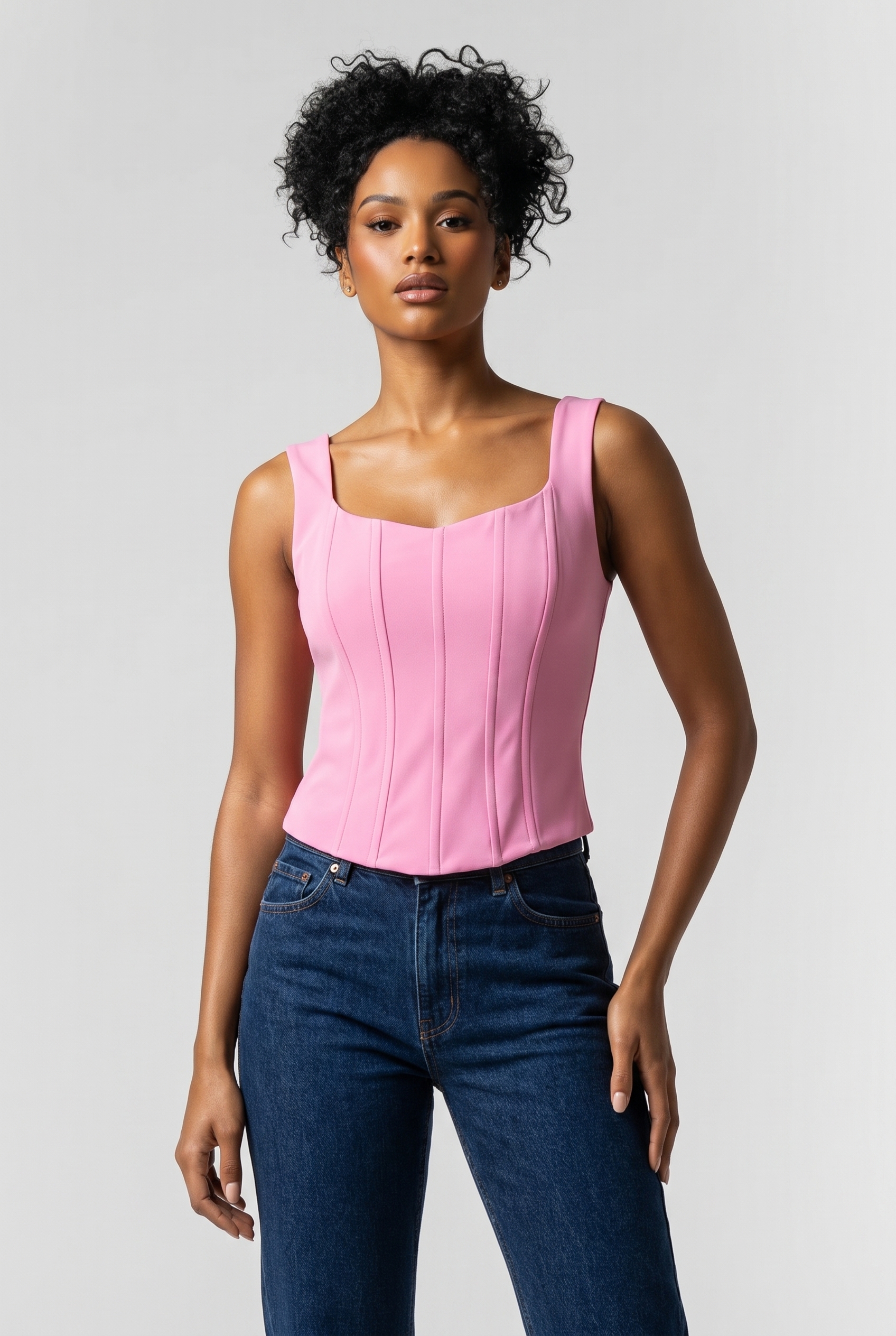 Moschino Top Pink Maat: 46 | Mouwloze Tops Outlet | Dames | Roze
